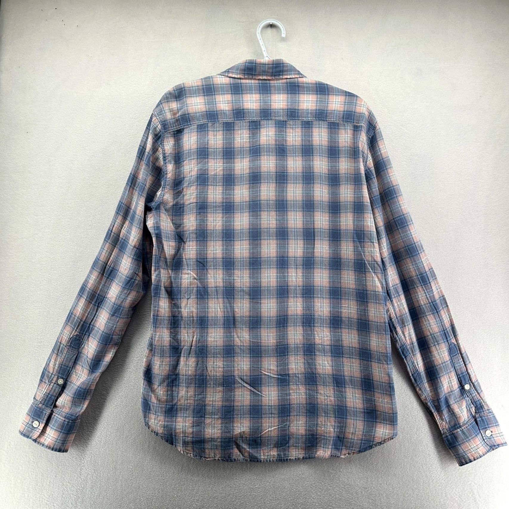 Faherty Faherty Shirt Mens Large Blue Pink Plaid Button Front Cotton Casual Long Sleeve Size US L / EU 52-54 / 3 - 5 Thumbnail