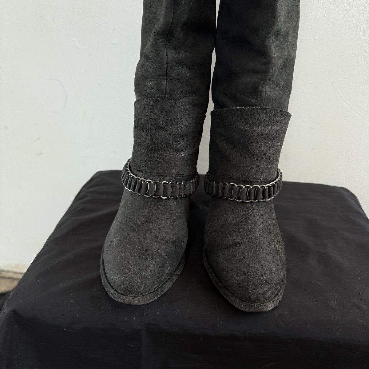 Miss Sixty Vintage Miss Sixty Melody Over The Knee Real Leather Boots Size US 7 / IT 37 - 5 Thumbnail