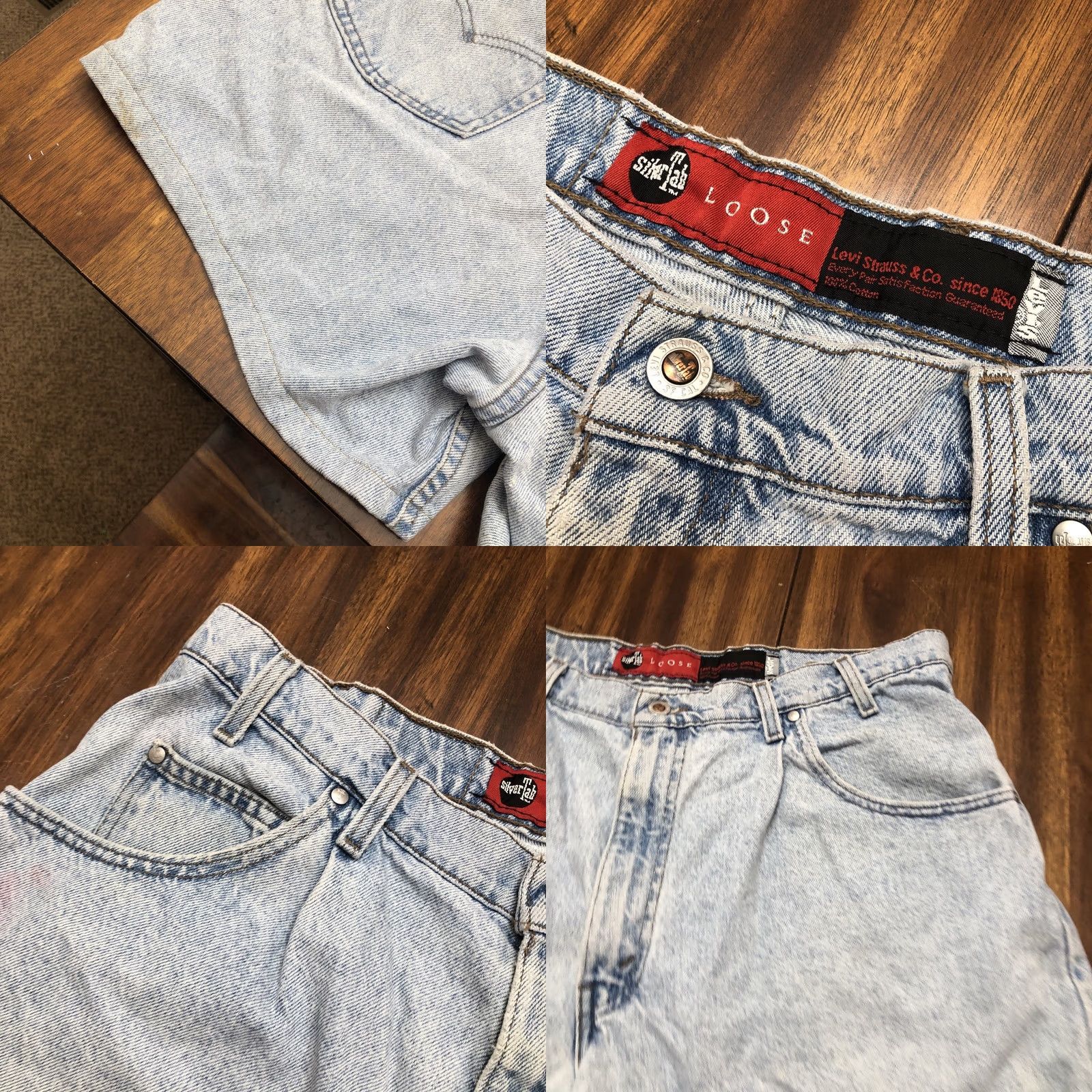 Levi's VTG Levi's Silver Tab Shorts 90s Denim Men Size 38 Relaxed High Rise 5-Pocket Blue Vintage Size US 37 - 8 Thumbnail