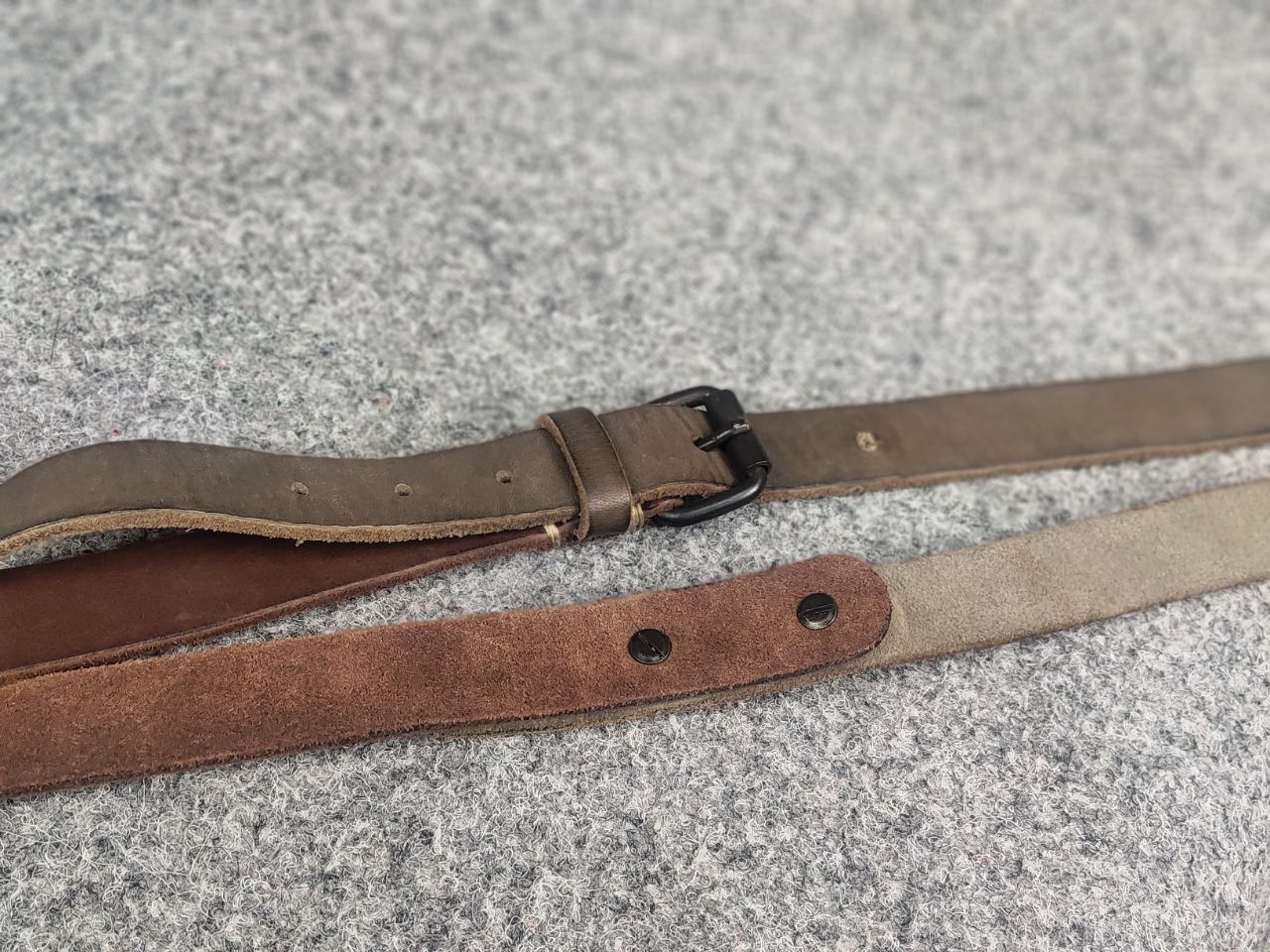 Allsaints Allsaints Spitalfields Vintage two-piece leather belt buckle Size ONE SIZE - 14 Thumbnail
