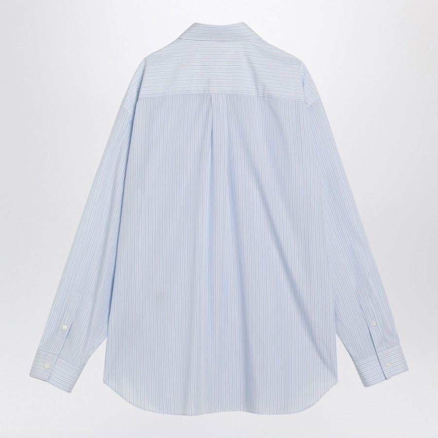 Bottega Veneta o1d2blof0825 Striped Cotton Shirt in Blue Size US S / EU 44-46 / 1 - 2 Thumbnail