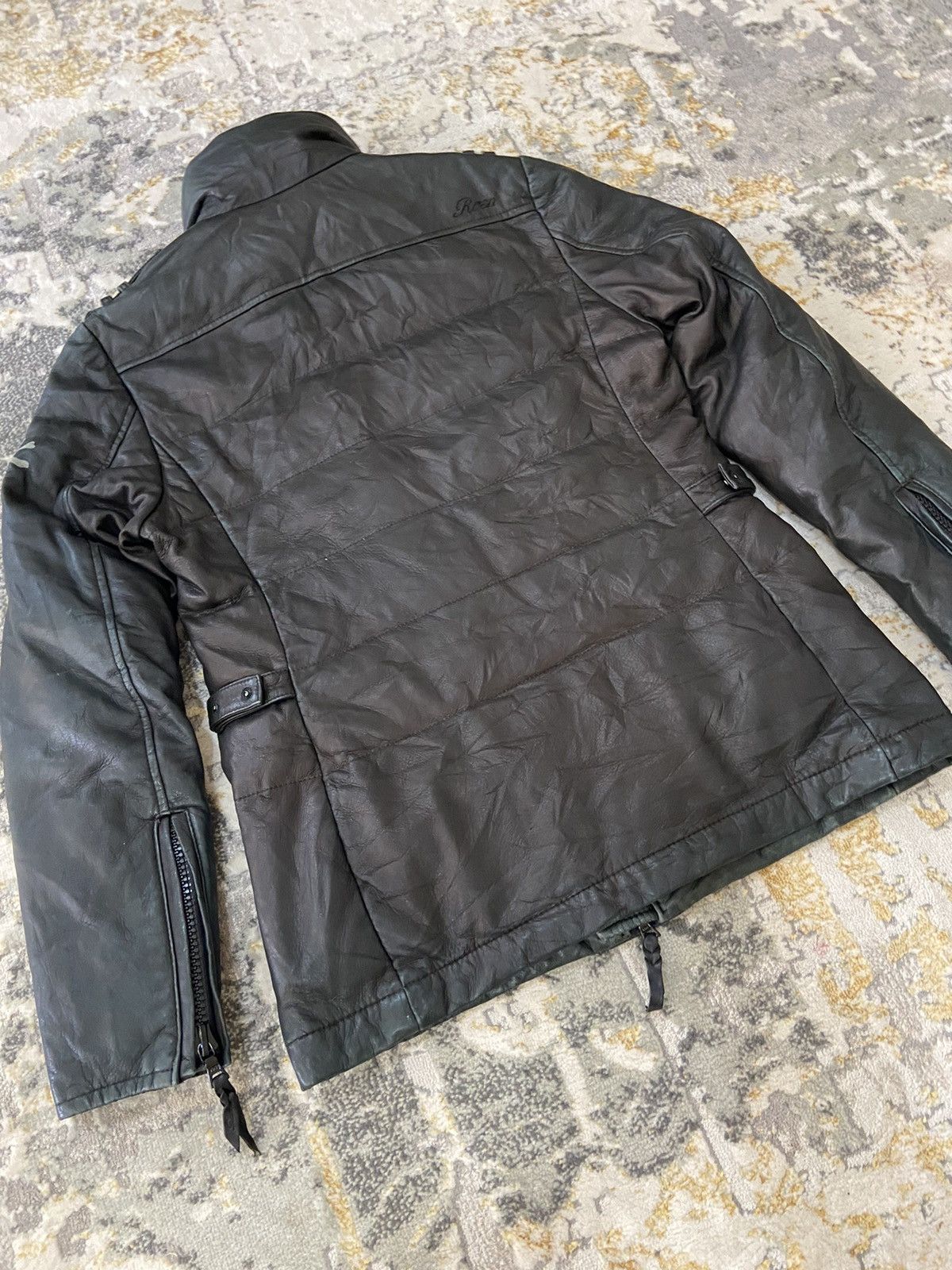 Leather × Mastermind Japan × Roen CRAZY RARE ROEN MASTERMIND BIKER LEATHER JACKET Size US S / EU 44-46 / 1 - 23 Thumbnail