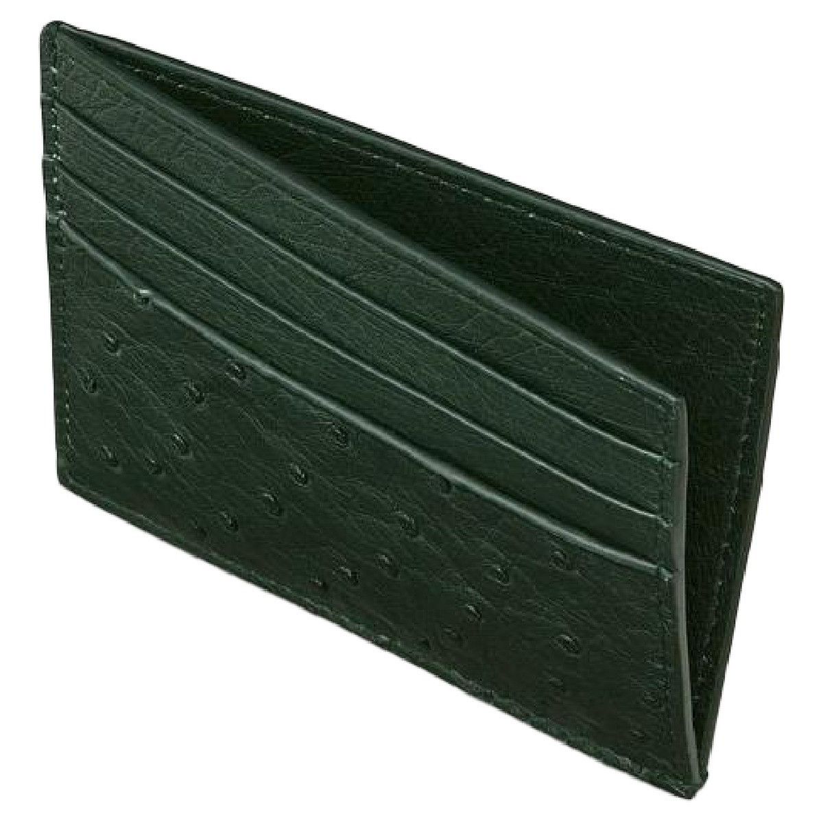 Bottega Veneta o1n1vont1124 Size: OS / Leather Card Holder in Dark Green Size ONE SIZE - 2 Thumbnail