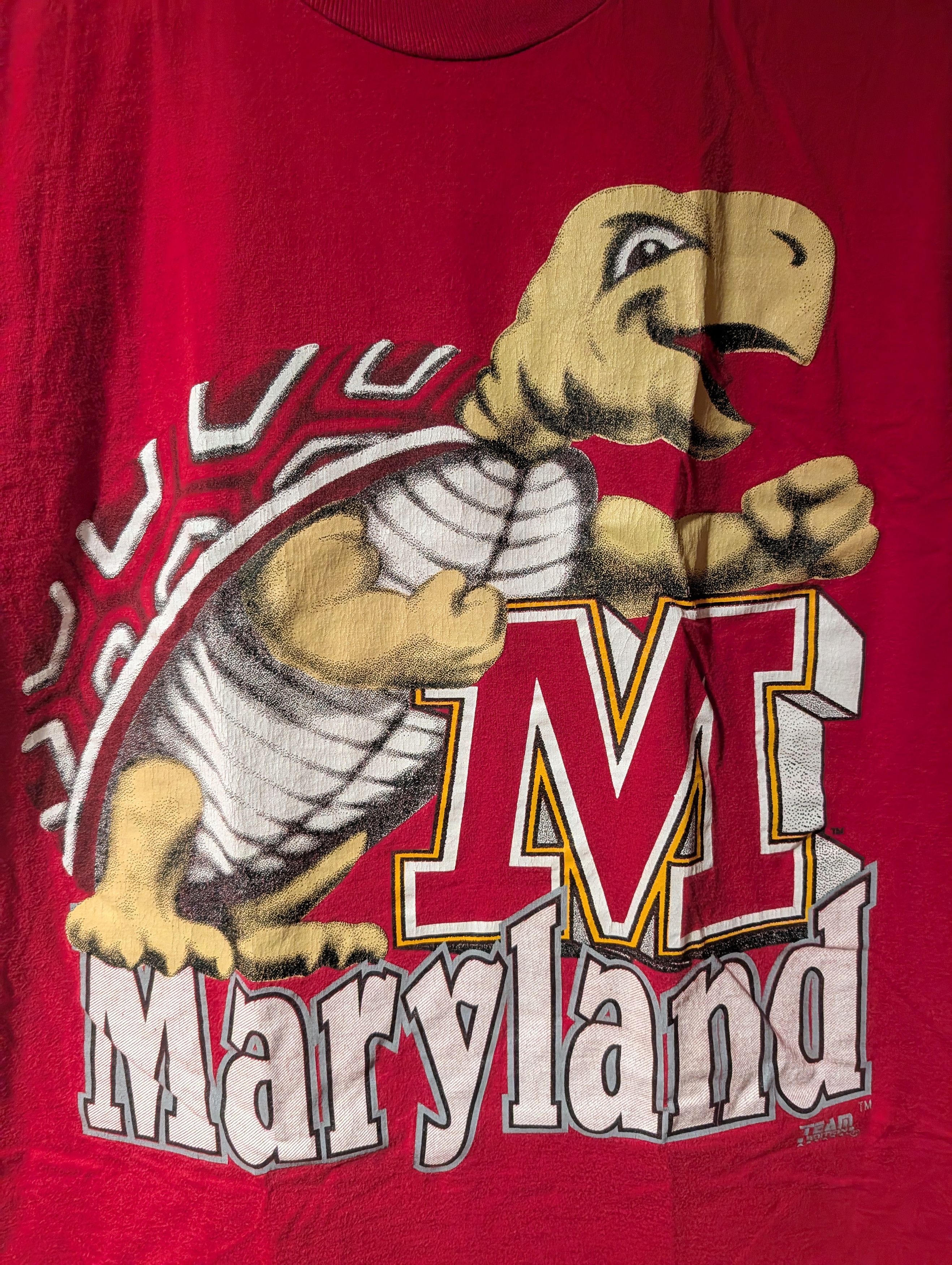 NCAA Vintage Maryland Terrapins Testudo Mascot College T Shirt Size US L / EU 52-54 / 3 - 2 Thumbnail