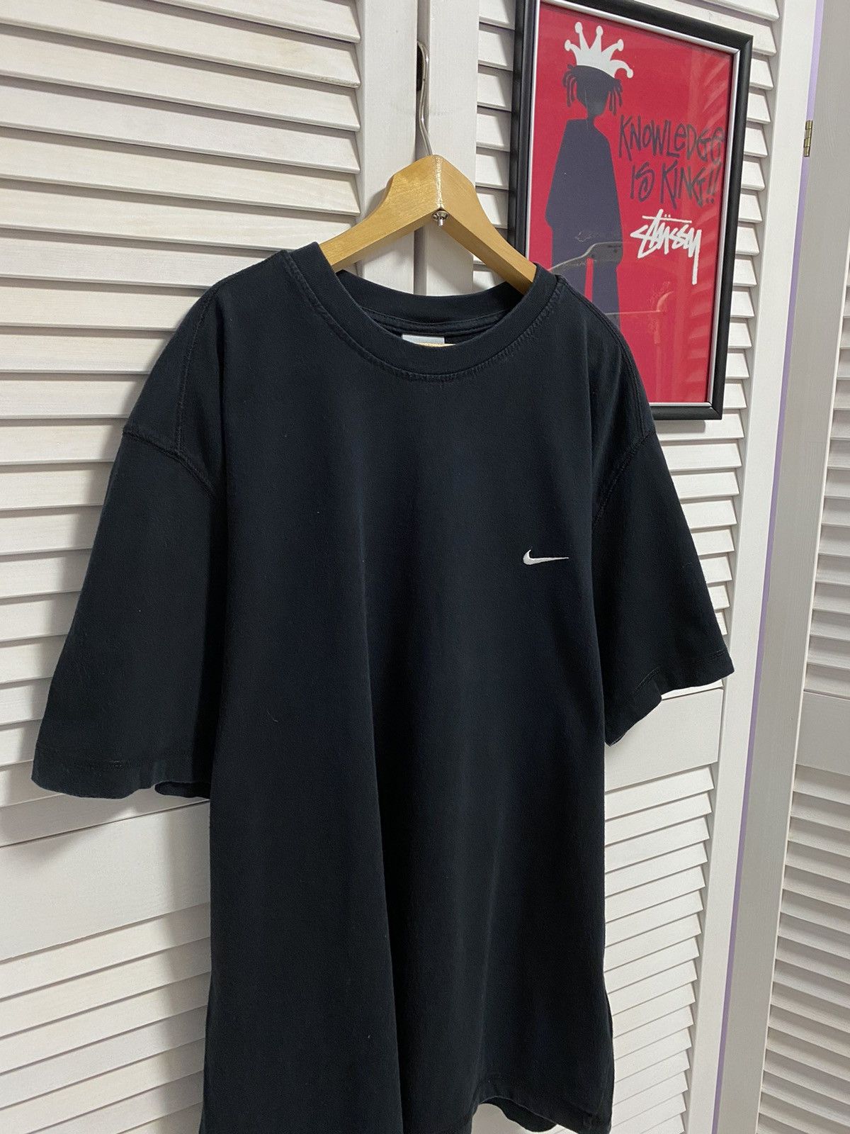 Nike × Vintage Vintage 90s T-Shirt Tee Oversized Boxy Style NIKE Swoosh Size US L / EU 52-54 / 3 - 2 Thumbnail