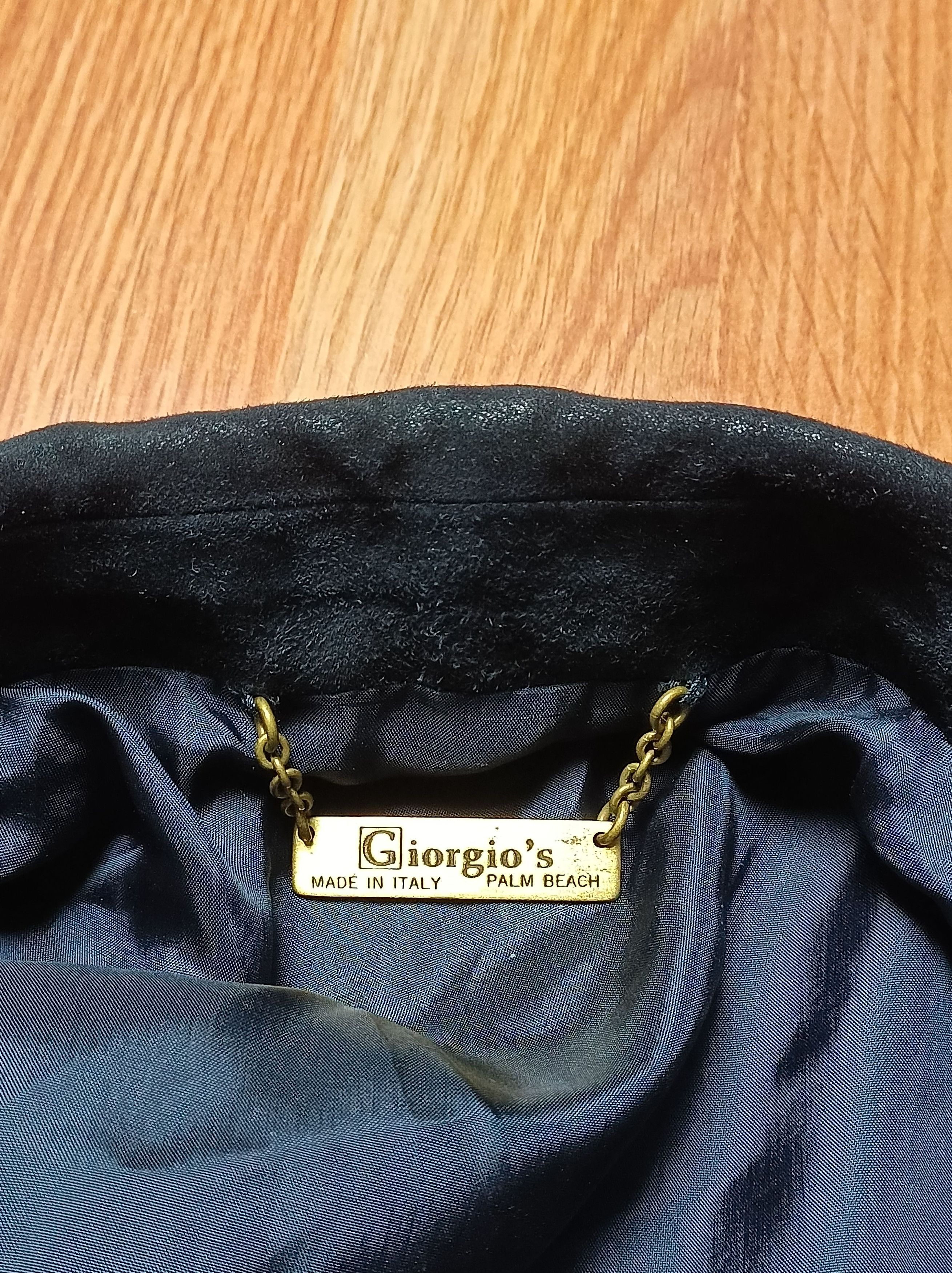 Other Giorgio's Palm Beach Suede Leather Navy Men Jacket Size IT52 Size US L / EU 52-54 / 3 - 8 Thumbnail
