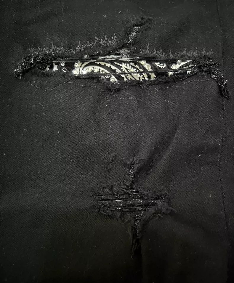Amiri Amiri 18FW Diamond Camo Flower Patchwork Black Denim Size US 32 / EU 48 - 7 Thumbnail