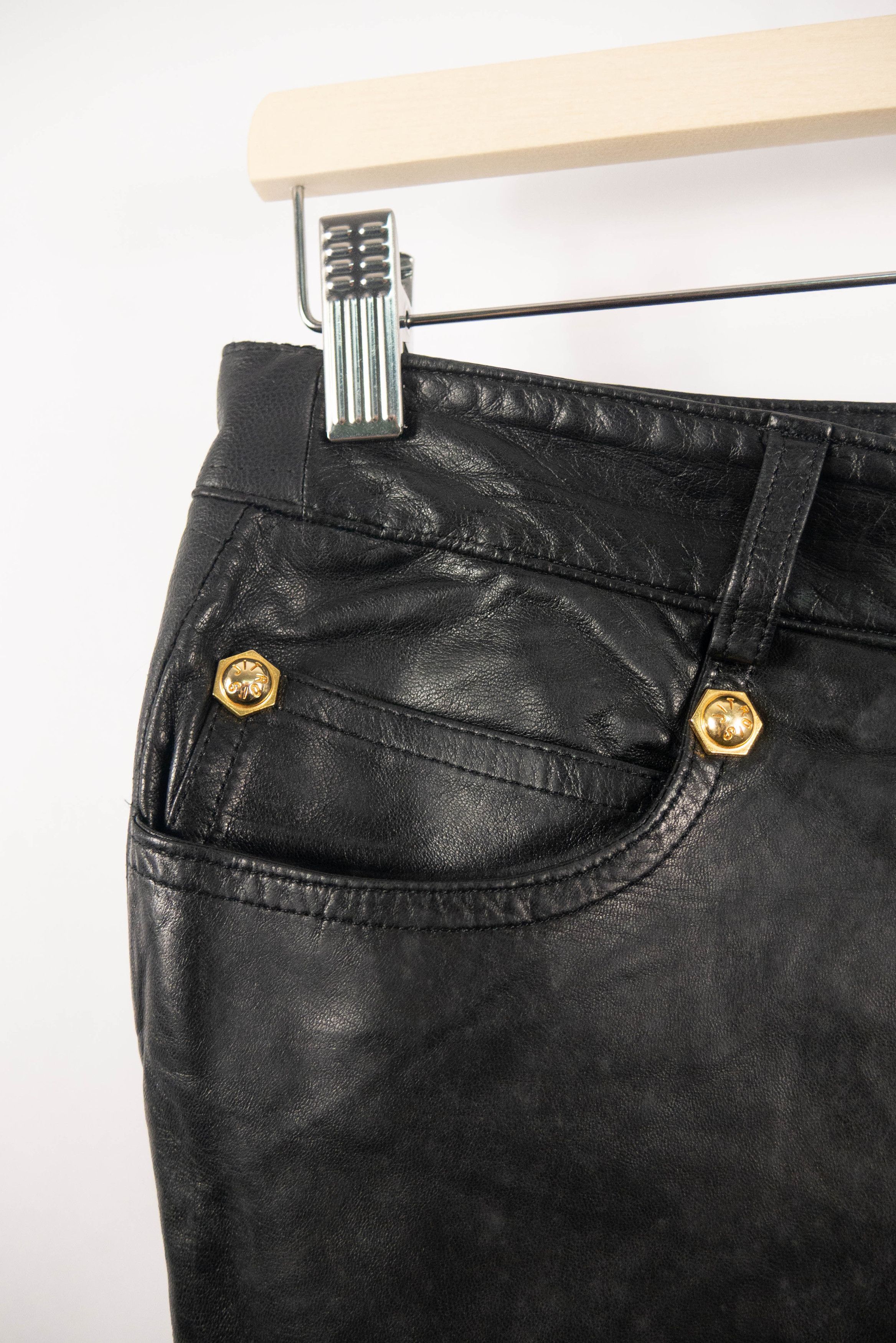 Jitrois Jean Claude Jitros leather flared pants – vintage y2k Size 26" / US 2 / IT 38 - 5 Thumbnail
