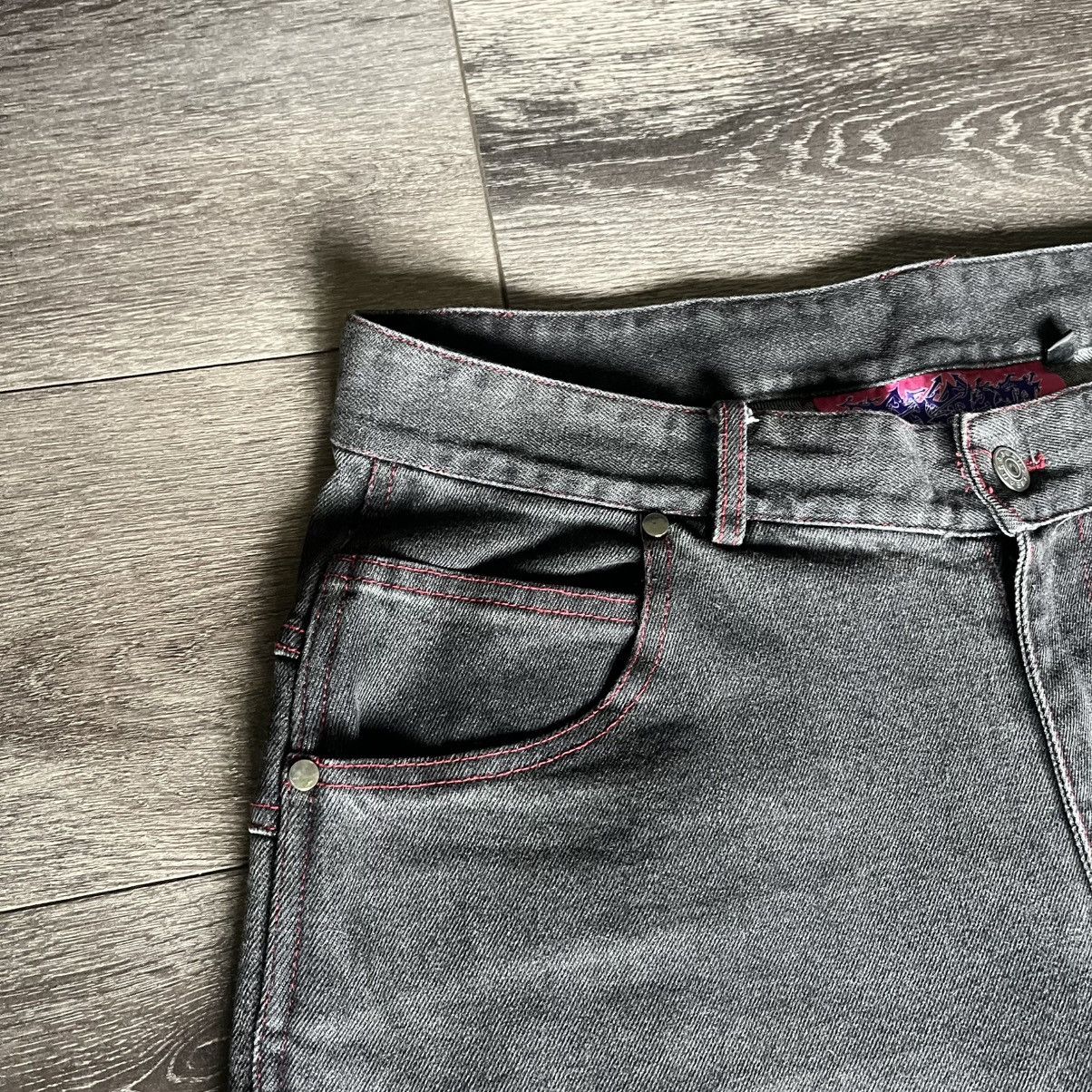 Haunted Starbucks Haunted Starbucks Fuck You Baggy Denim Jeans Red Size Small Size US 33 - 7 Thumbnail
