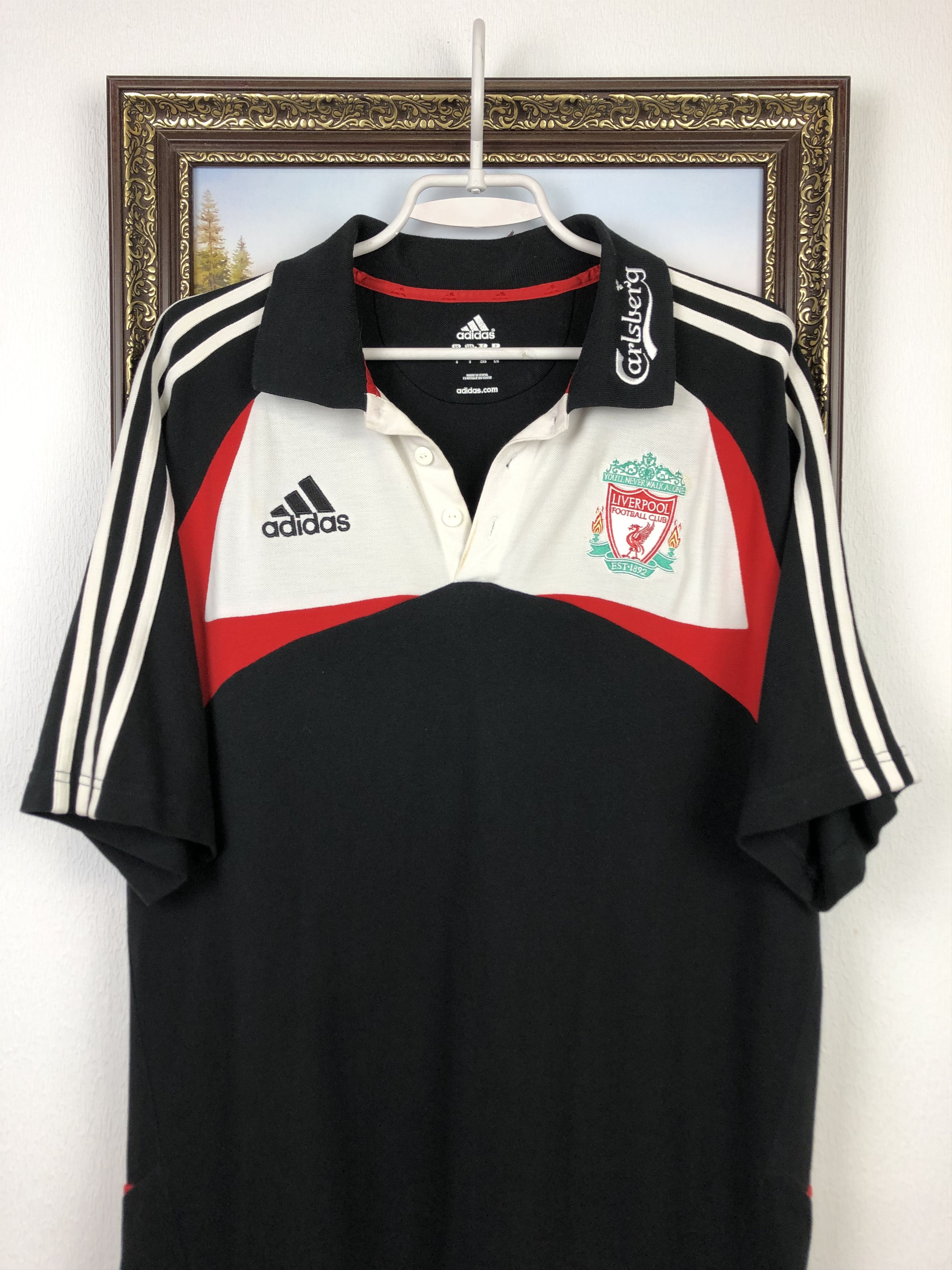 Adidas Vintage Adidas Liverpool Football Shirt Soccer Train Jersey Size US L / EU 52-54 / 3 - 2 Thumbnail