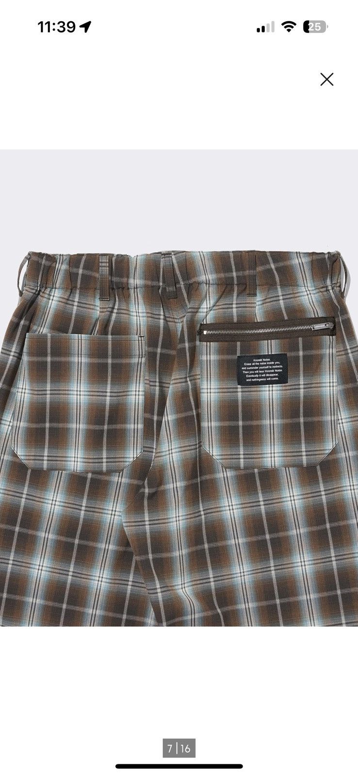 GU × Undercover × Uniqlo Zip Pocket Pants Plaid Size US 34 / EU 50 - 14 Thumbnail