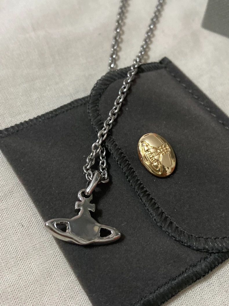 Vivienne Westwood Vivienne Westwood Small Saturn Necklace Size ONE SIZE - 3 Thumbnail