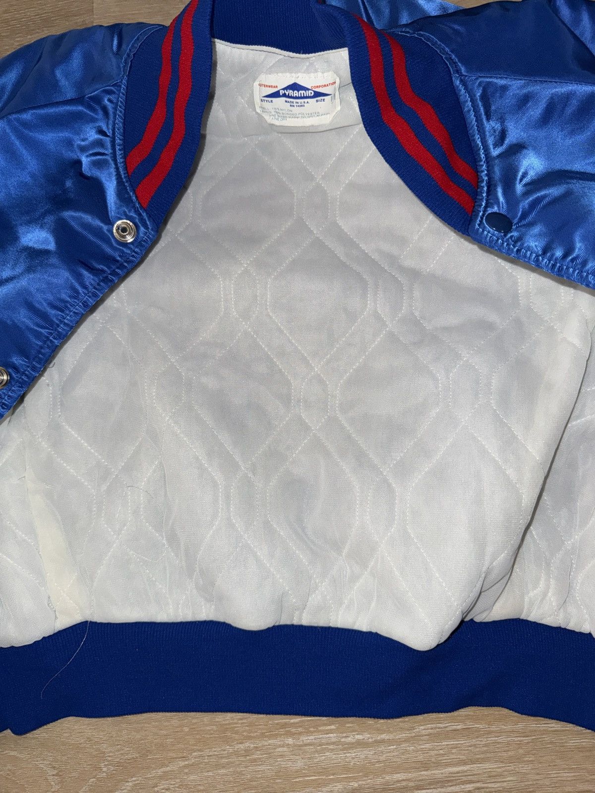 NHL Vintage 80’s New York Rangers Pyramid Satin Jacket Size XXS / US 00 / IT 34 - 5 Thumbnail