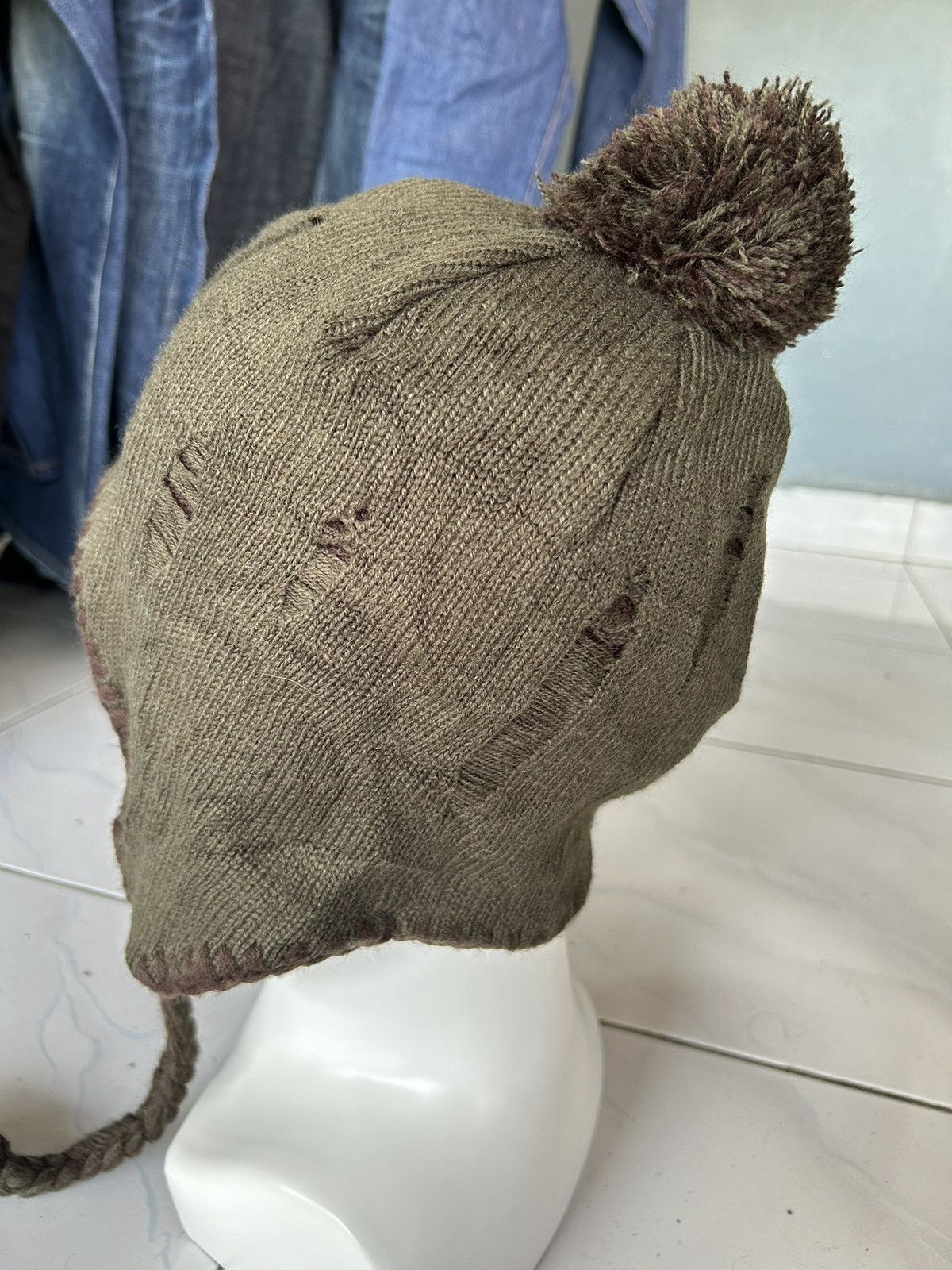 Japanese Brand × Kapital × Vintage Distressed Japanese Brand Rare Design Beanie Hats🎌☠️☠️ Size ONE SIZE - 6 Thumbnail