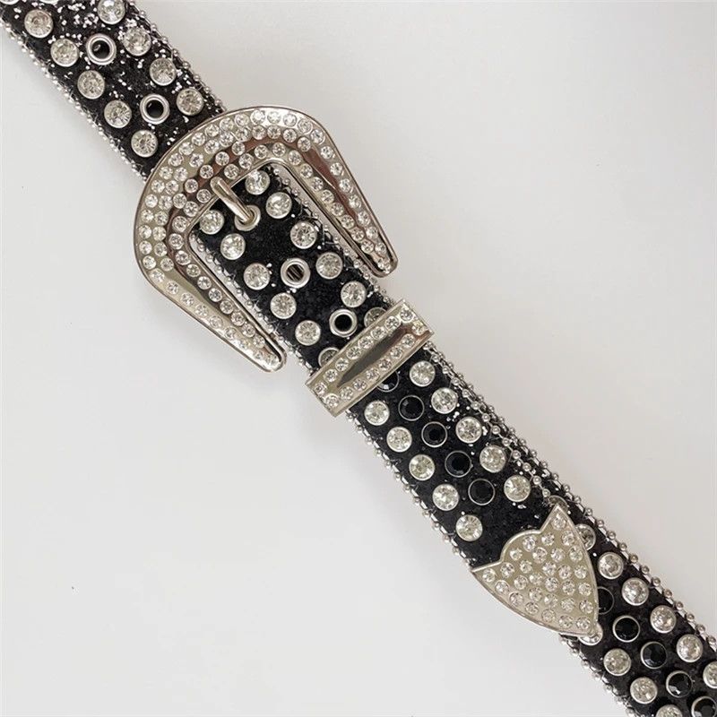 Japanese Brand × Vintage Glitter rhinestone belt Size ONE SIZE - 2 Thumbnail