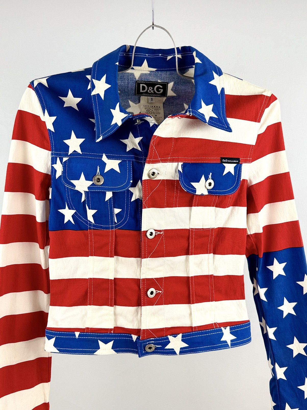 Dolce & Gabbana Dolce & Gabbana - 2000’s - Iconic - American Print - Jacket Size S / US 4 / IT 40 - 3 Thumbnail