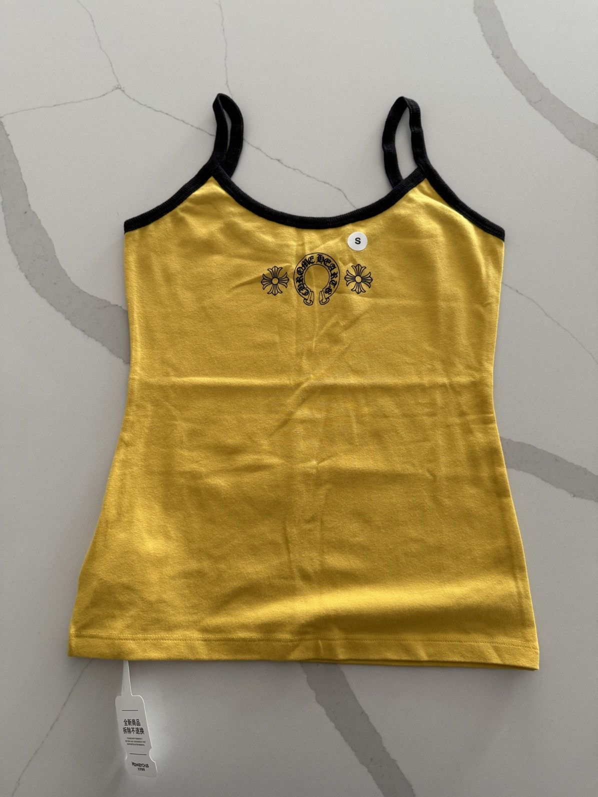 Chrome Hearts 🔥Chrome Hearts Roller Skater Yellow Tank Top🔥 Size S / US 4 / IT 40 - 1 Thumbnail