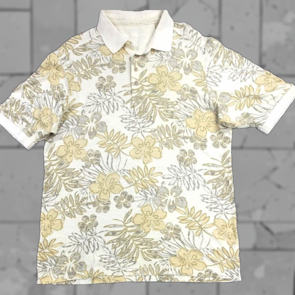 Tommy Bahama TOMMY BAHAMA Polo Men’s Short Sleeve Hawaian Floral Pima Cotton Rayon Size L Multicolor Shirt Beach Flower Island Size US L / EU 52-54 / 3 - 1 Thumbnail