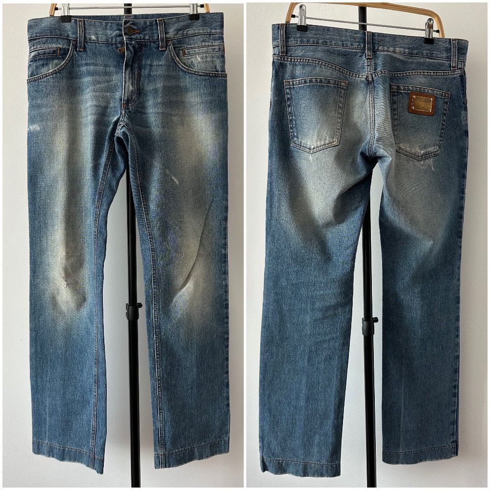 Dolce & Gabbana Dolce & Gabbana 16 washed denim pants keans trousers Size US 32 / EU 48 - 1 Thumbnail