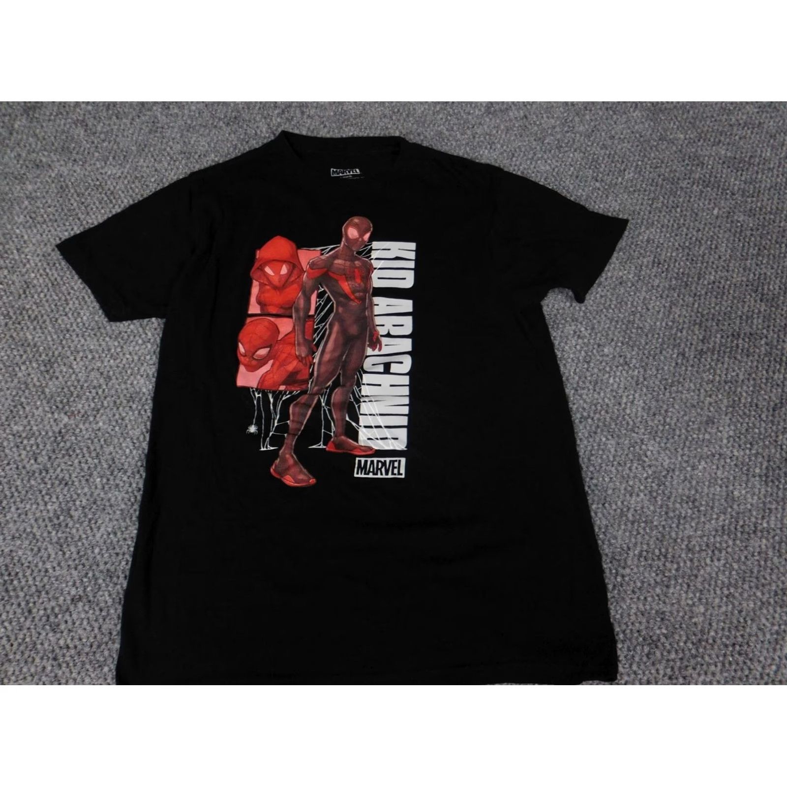 Vintage Spiderman Marvel Shirt Short Sleeve Crew Neck Black Logo Graphic Men S Shirt Size US S / EU 44-46 / 1 - 3 Thumbnail