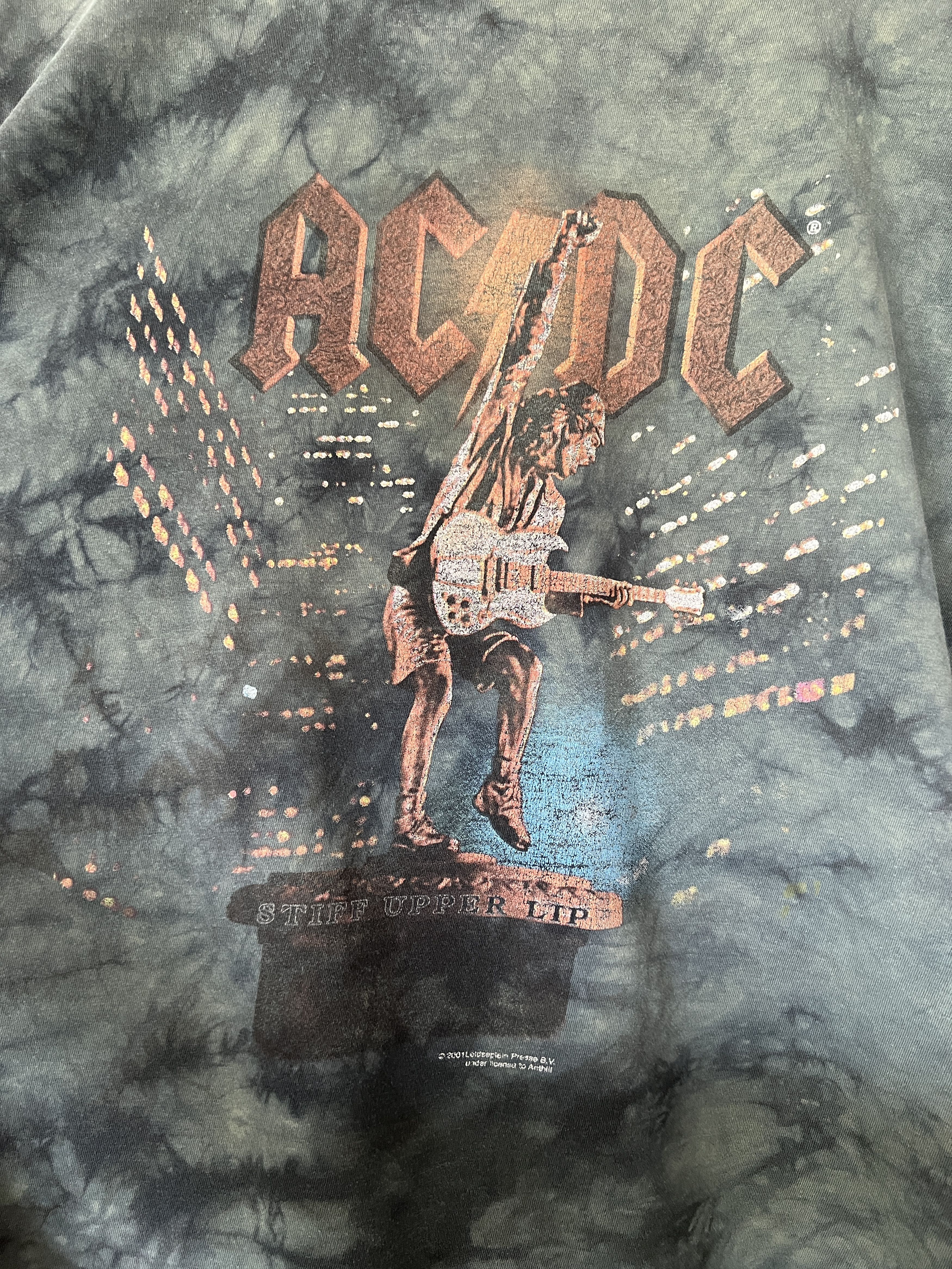 Band Tees Vintage 2001 AC/DC Rock Band Tour Tie Dye T-shirt Size US M / EU 48-50 / 2 - 15 Thumbnail