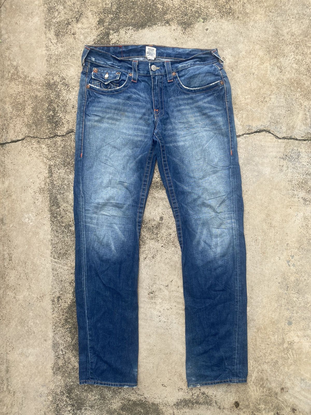If Six Was Nine × Japanese Brand × True Religion True Religion Straight Cut Jeans Size US 37 - 1 Thumbnail