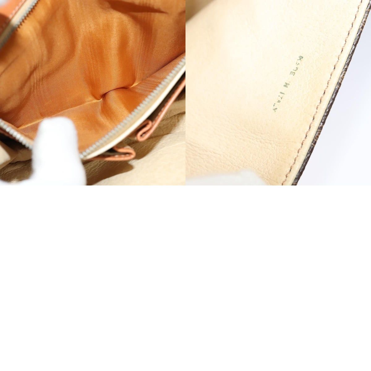 Celine CELINE Macadam Canvas Shoulder Bag Pvc Leather Brown Gold Size ONE SIZE - 13 Thumbnail