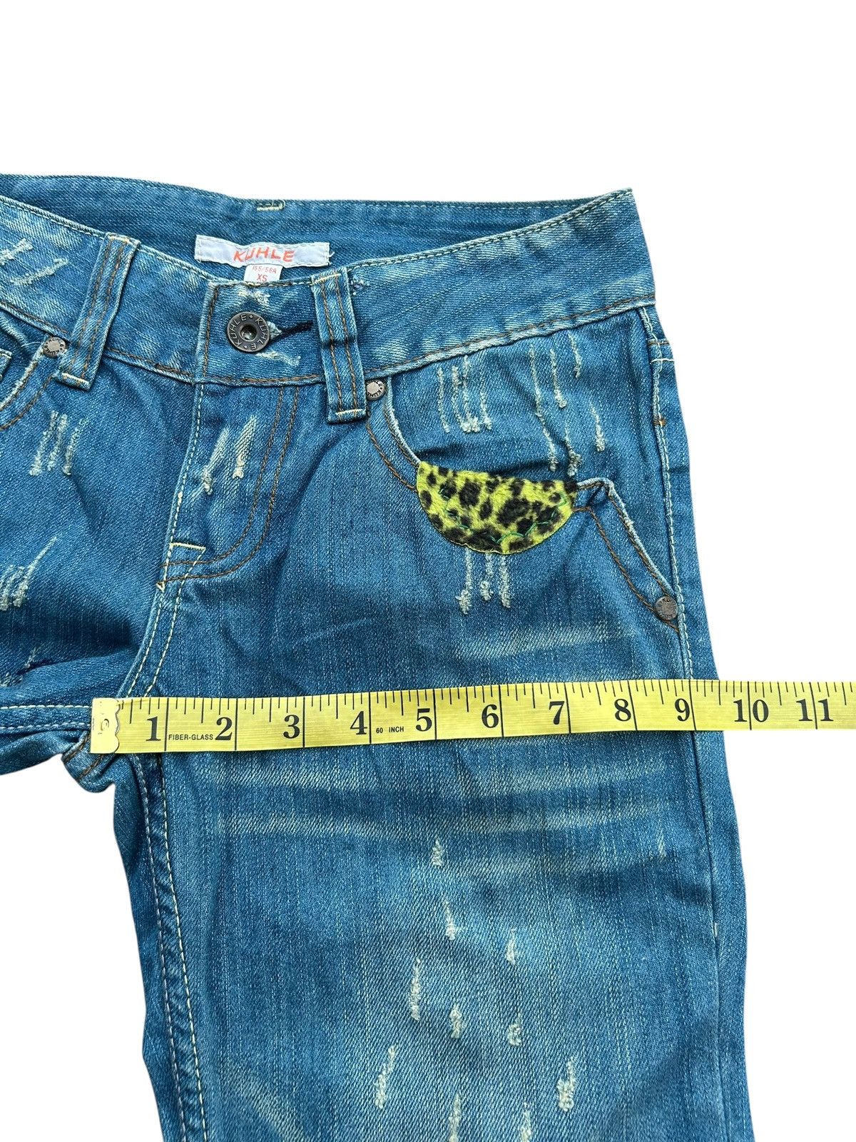 Kapital × Vintage × Who Decides War Hippies Style Japanese Distressed Denim Jeans Rare 🎌☠️ Size US 27 - 20 Thumbnail