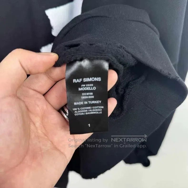 Raf Simons Raf Simons FW22 portrait letter logo long-sleeved sweatshi Size US S / EU 44-46 / 1 - 5 Thumbnail