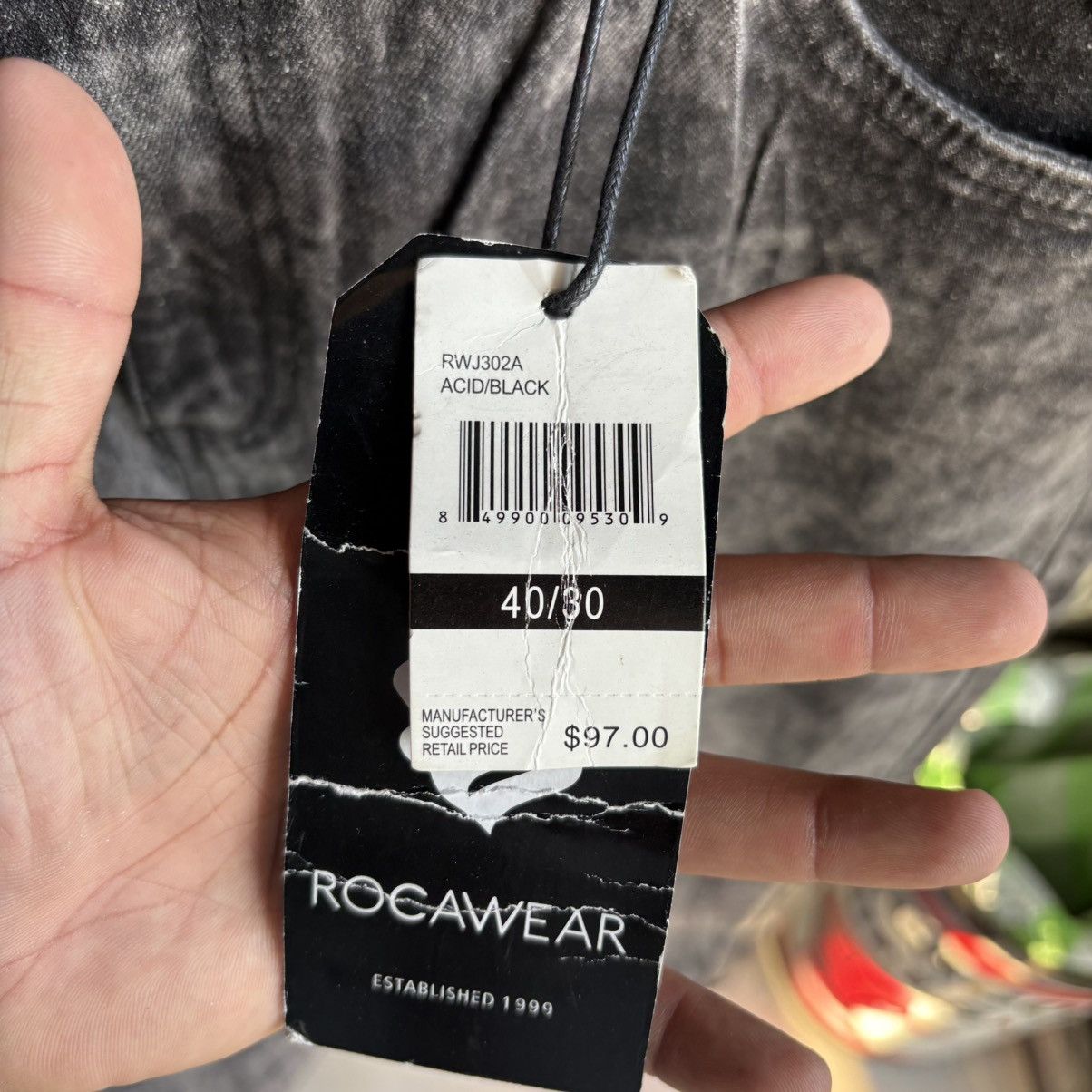 Rocawear Rocawear Jenas Men Size 40x30 Washed Black Straight Fit NEW Size US 40 / EU 56 - 8 Thumbnail