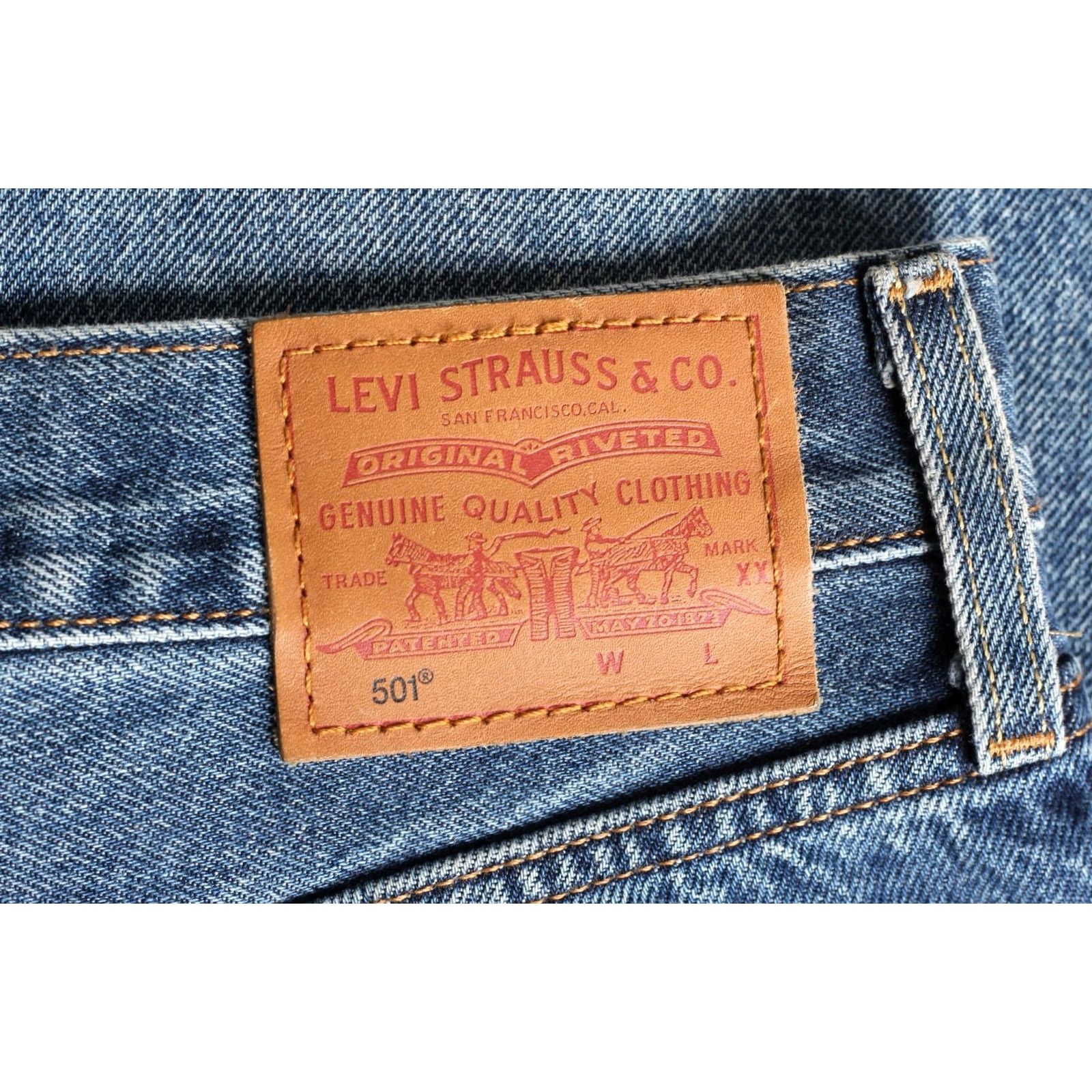 Levi's VINTAGE? No. Levi's 501 Original Cropped PREMIUM Big E Jeans Women W29 L26 DZ6348 - Levi's 501 Cropped Jeans - Women, 29/26, Blue Size 29" - 2 Thumbnail