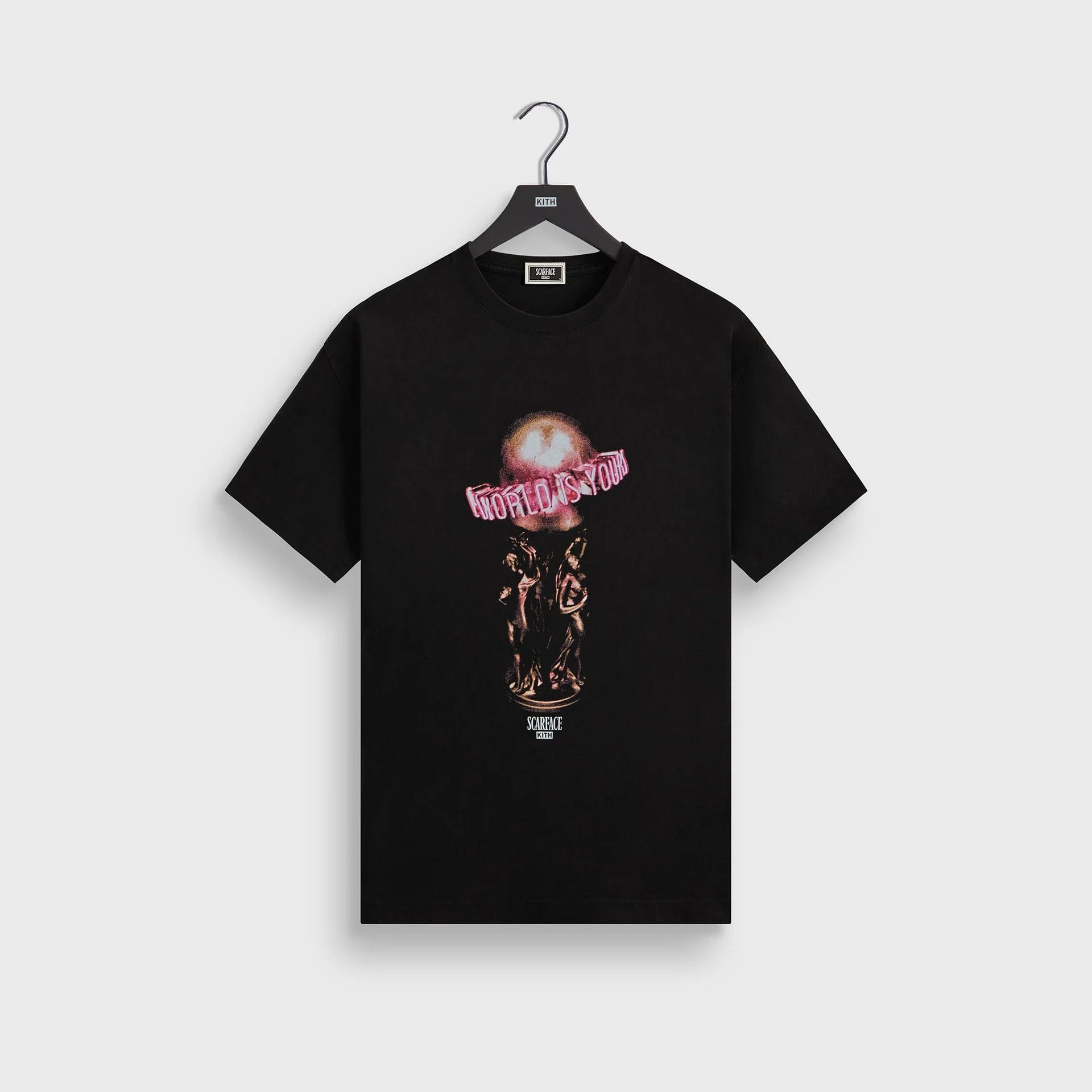 Kith for Scarface The World Is Yours Tee Black • XL
