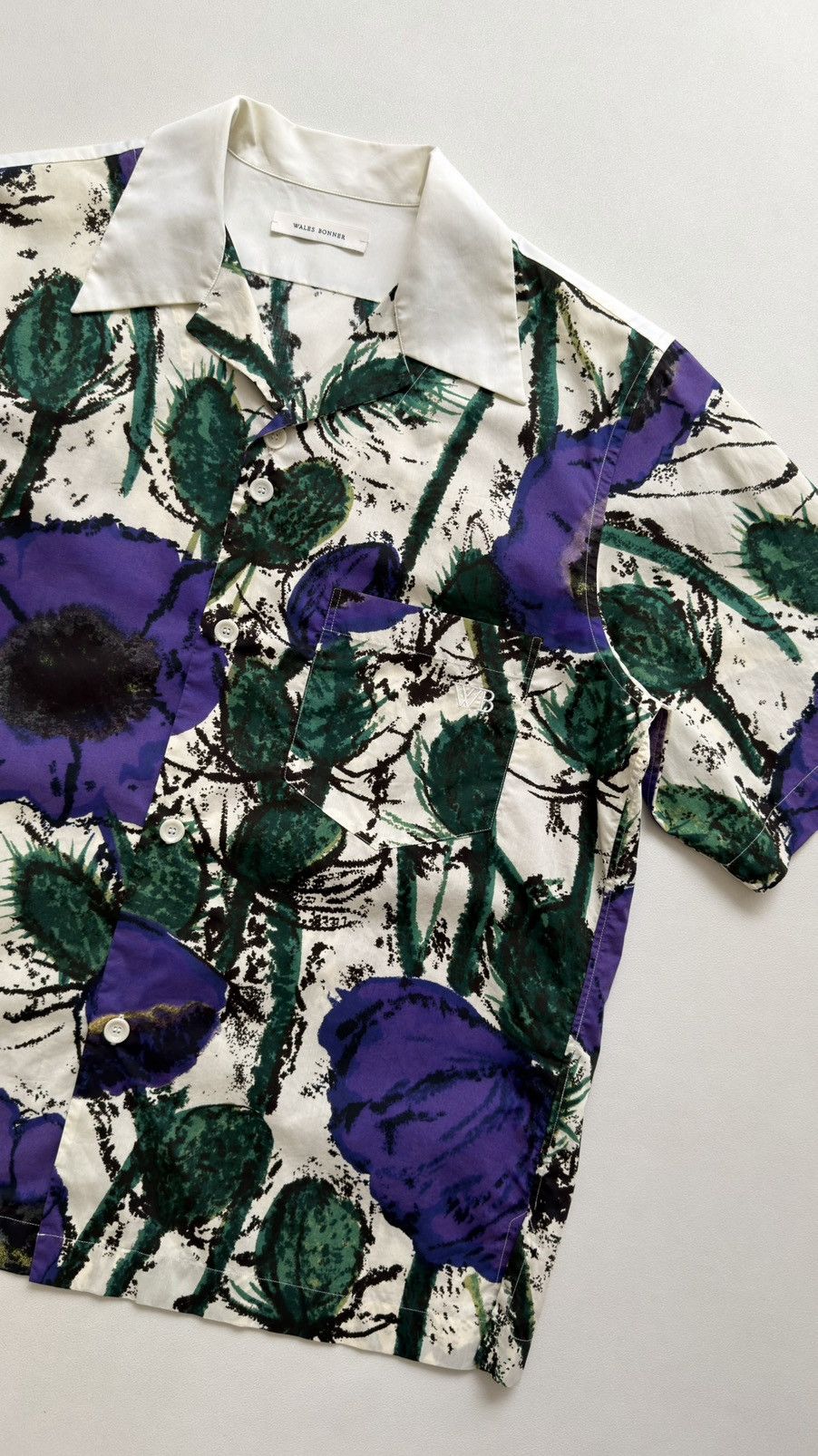 Wales Bonner ‘Highlife’ Floral Print Bowling Shirt Size US M / EU 48-50 / 2 - 8 Thumbnail