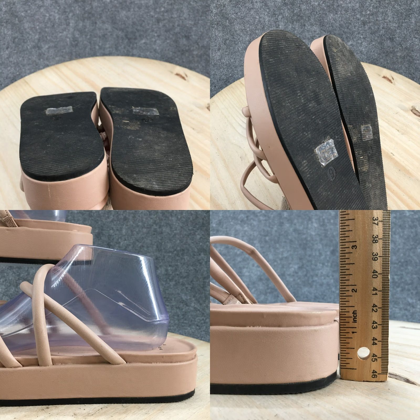 Vintage A New Day Sandals Womens 9 Dory Slides Pink Faux Leather Casual Open Toe Slip On Size US 9 / IT 39 - 9 Thumbnail