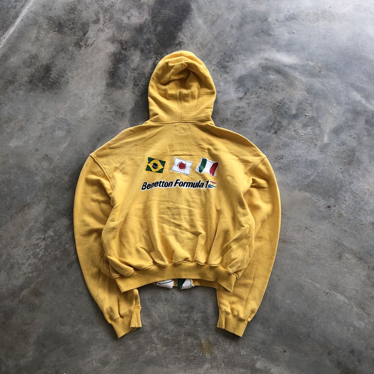 Benetton BENETTON Formula 1 Racing Team Full Zip Hoodie Sweater Size US L / EU 52-54 / 3 - 3 Thumbnail