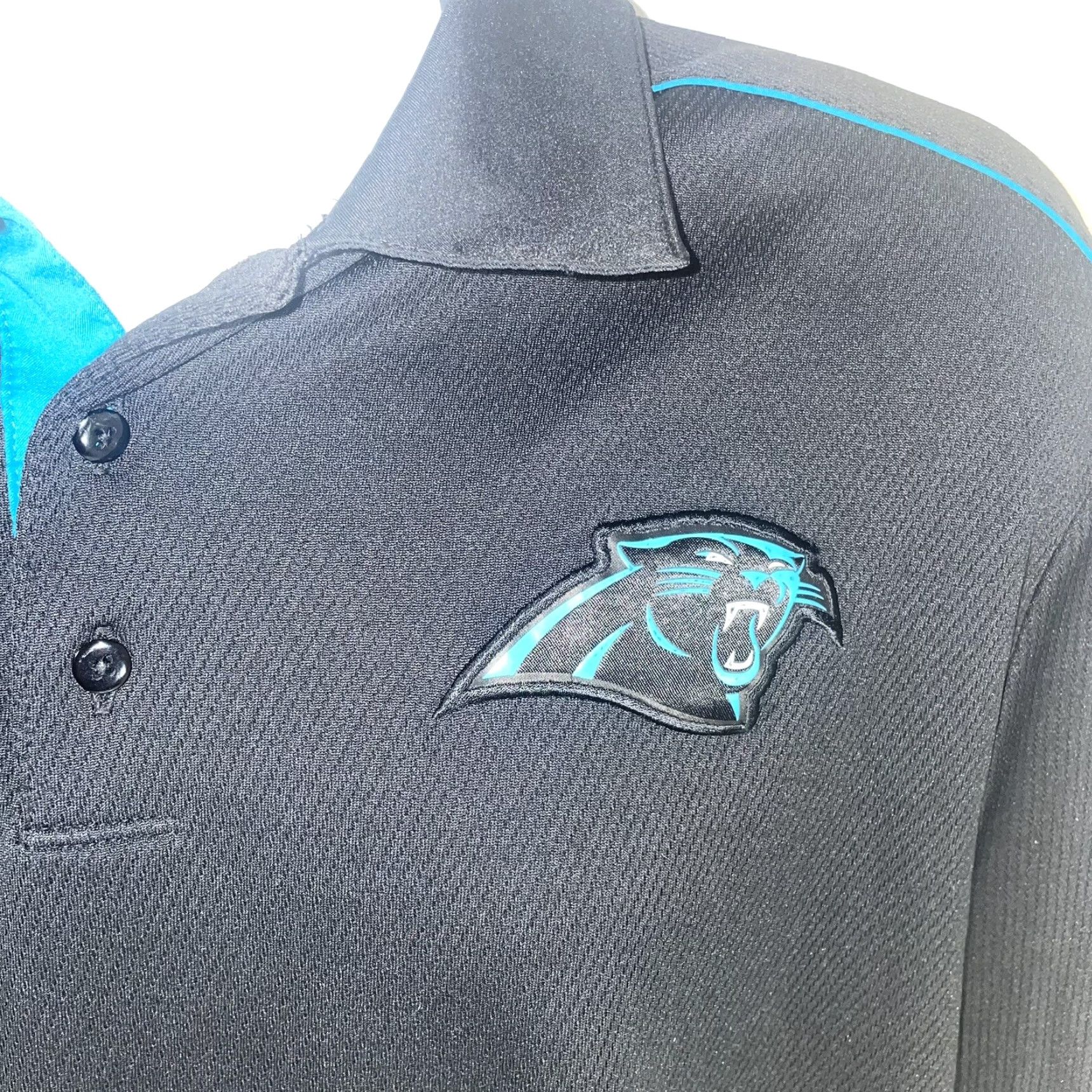 Nike Nike Dri-Fit Polo Shirt Men XL Black Panthers NFL Short Sleeve Button-Down Size US XL / EU 56 / 4 - 4 Thumbnail