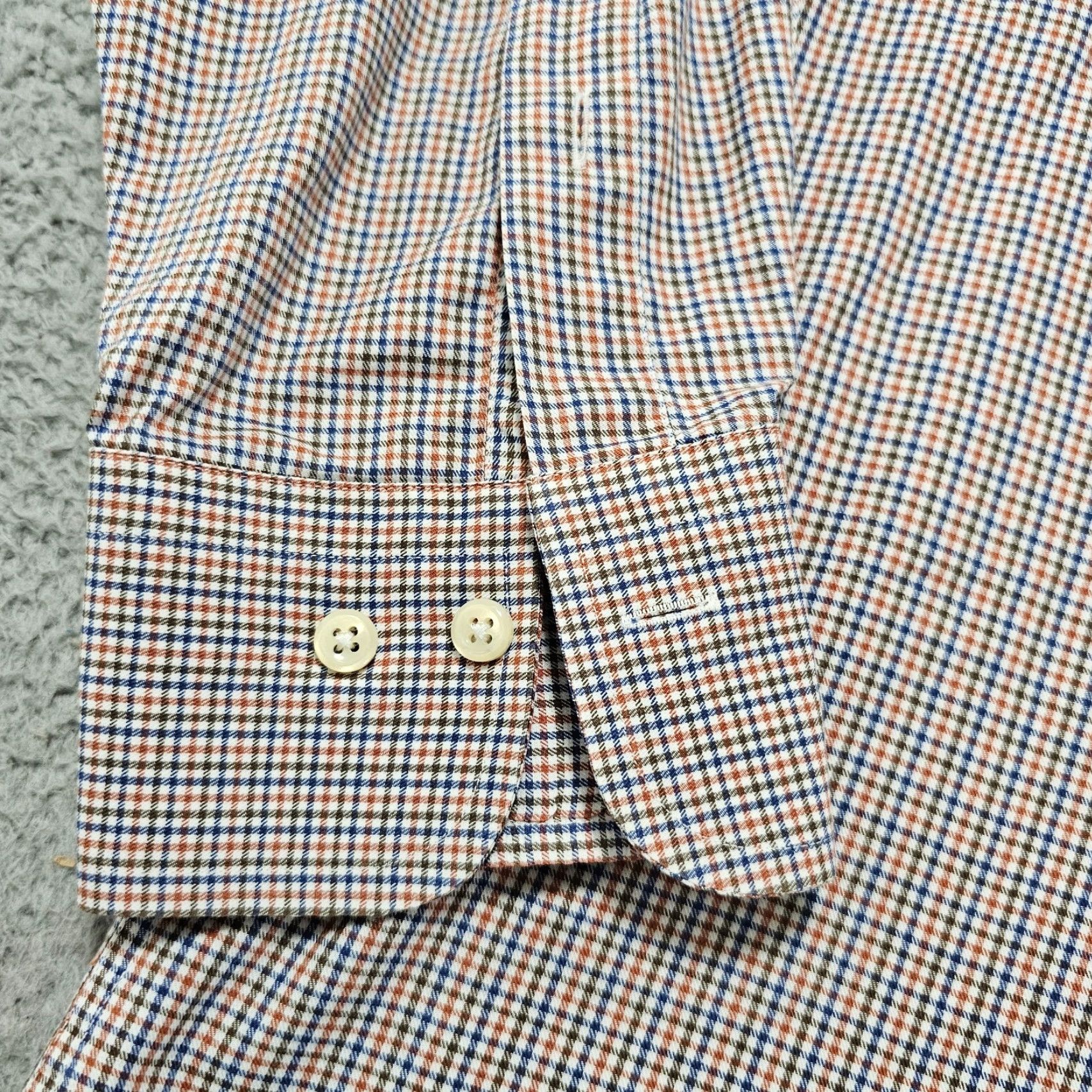 Peter Millar Peter Millar Shirt Mens Large Multicolor Gingham Woven Button-Up Cotton Size US L / EU 52-54 / 3 - 6 Thumbnail