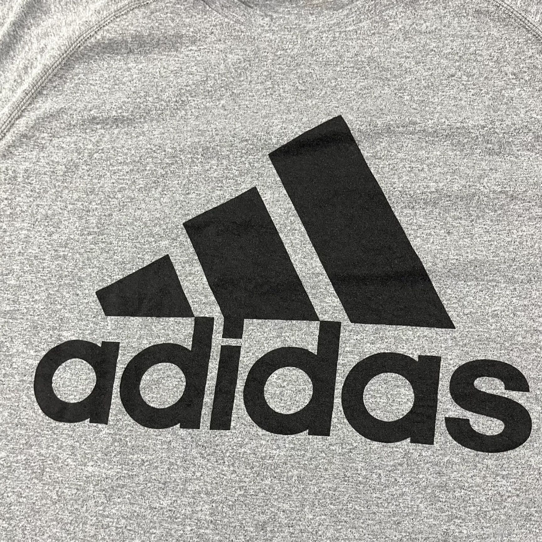 Adidas ADIDAS Shirt Mens Medium Gray Long Sleeve Graphic Running Athletic Workout Gym Size US M / EU 48-50 / 2 - 2 Thumbnail
