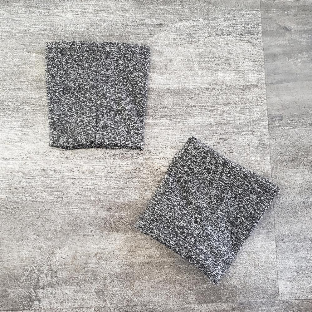 Designer Grey Marled Pocket Zip Sweatband Bundle Size ONE SIZE - 2 Thumbnail
