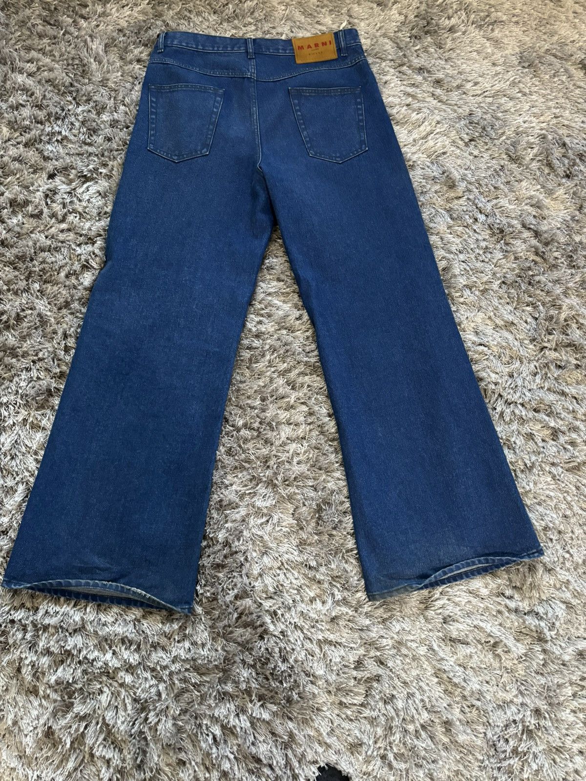 Marni Marni Wide Leg Flared Blue Denim Size US 32 / EU 48 - 2 Thumbnail