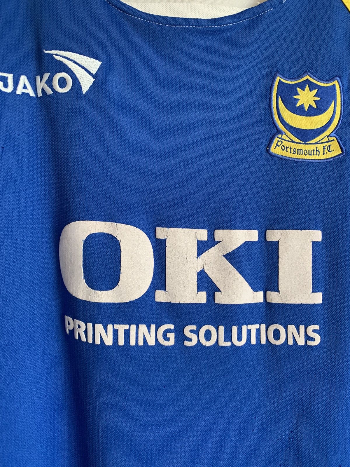 Vintage Portsmouth Home Football Shirt Jako Vintage Soccer Retro XL Size US XL / EU 56 / 4 - 5 Thumbnail