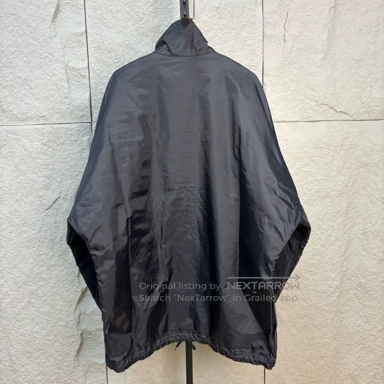 Balenciaga Black and White Denim and Nylon Camo Windbreake