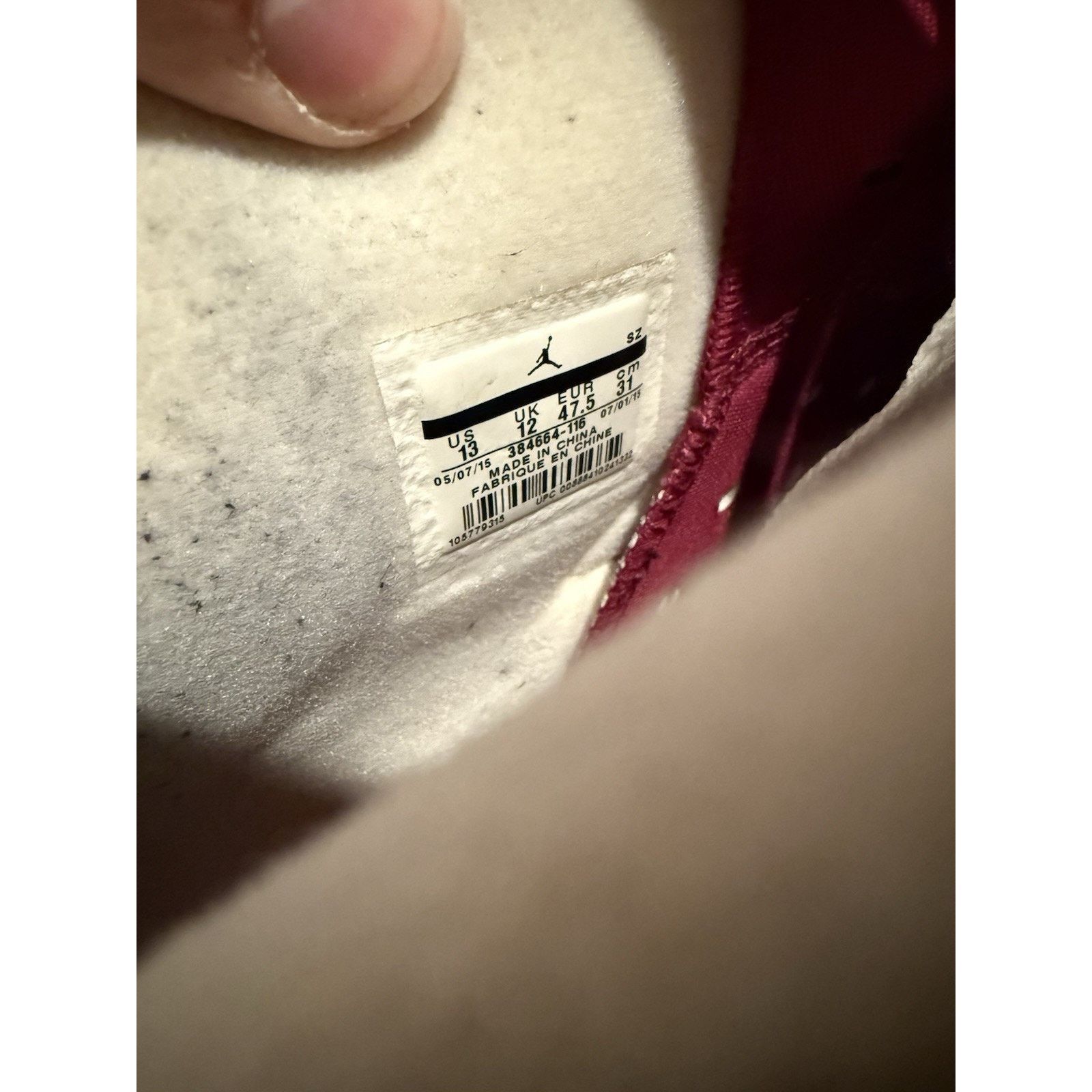 Jordan Brand Air Jordan 6 Retro ‘Maroon’ 2015 Size 13 Size US 13 / EU 46 - 6 Thumbnail