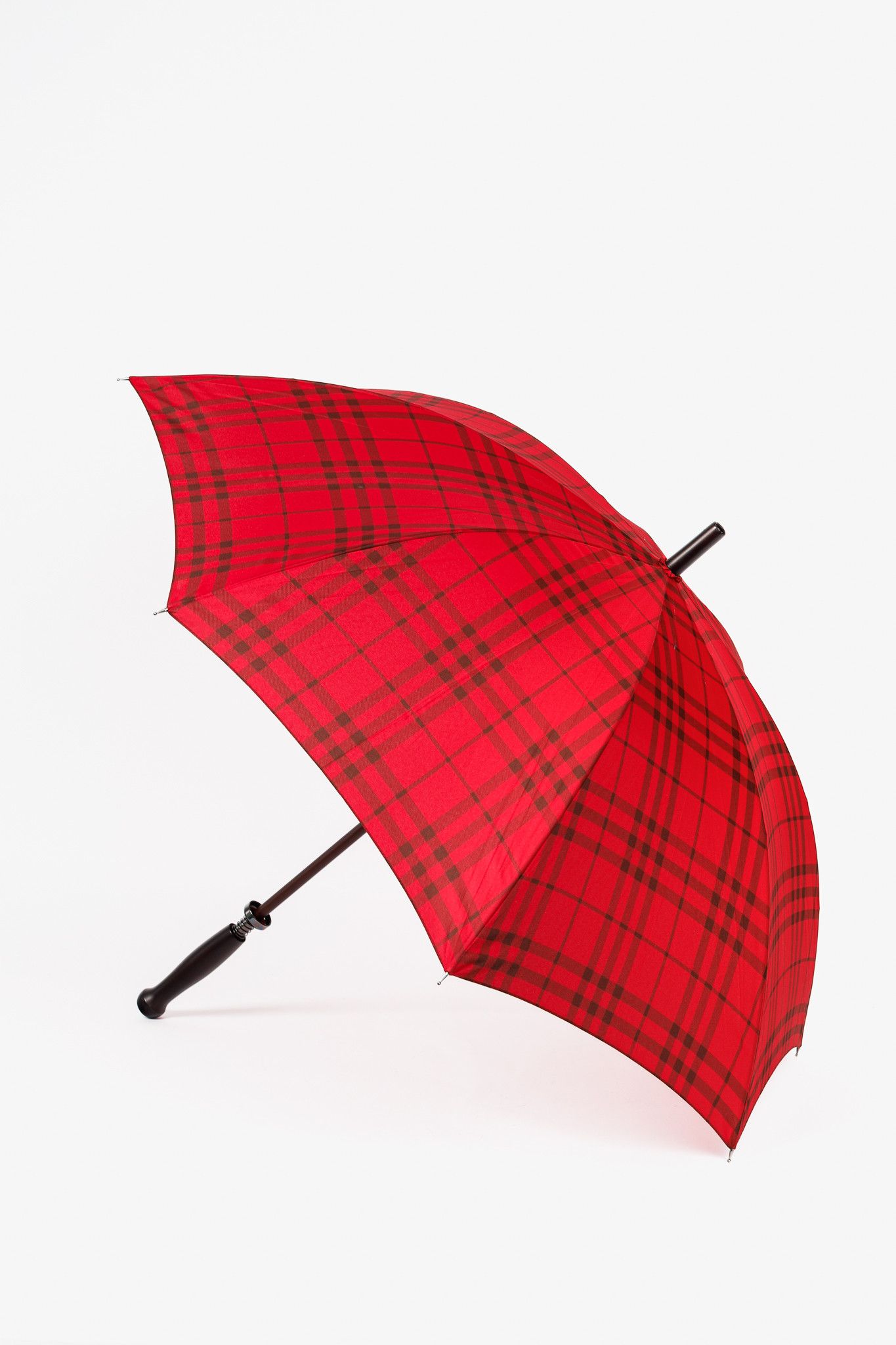 Burberry Burberry Red & Black Check Umbrella Size ONE SIZE - 1 Thumbnail