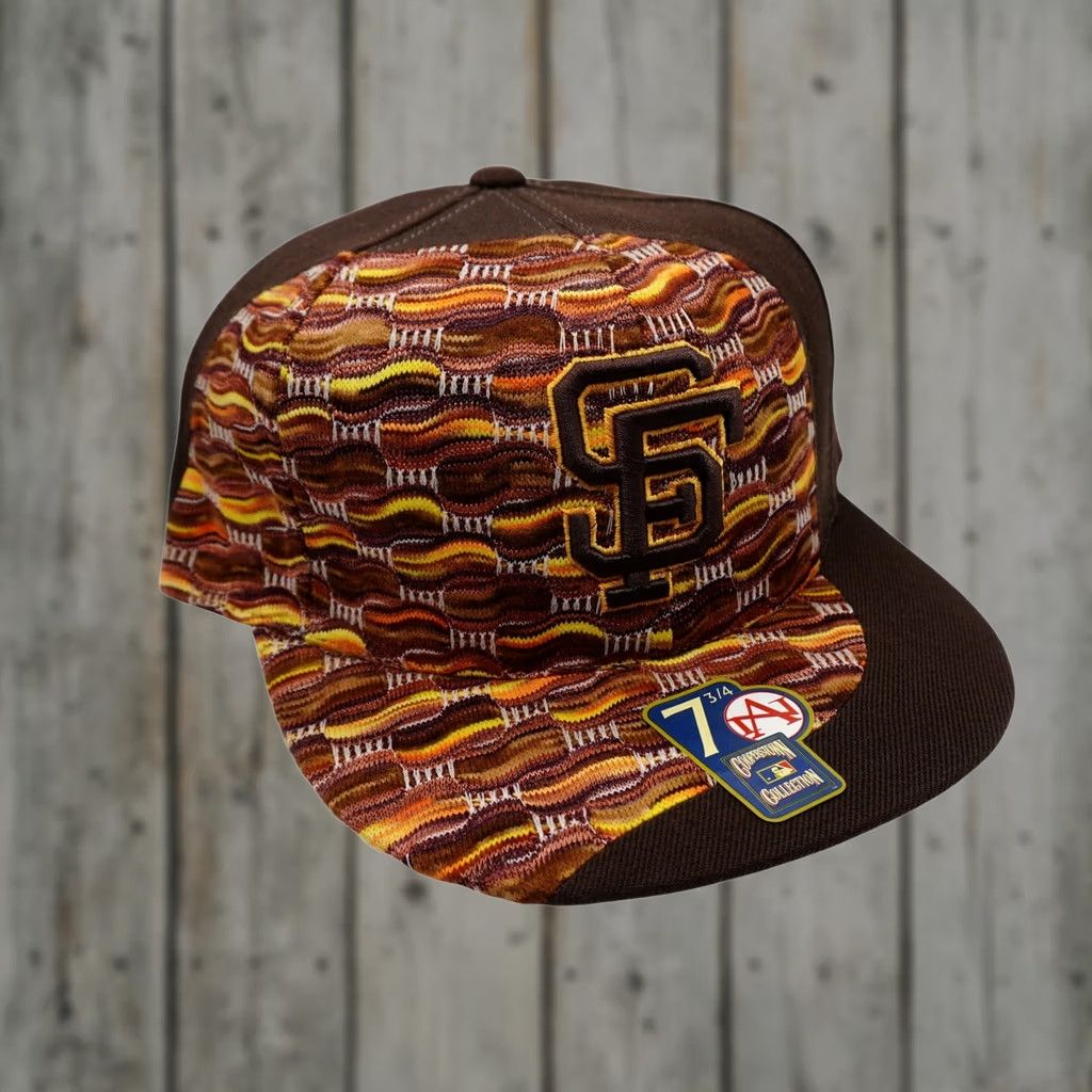 New Era New Era SF Giants 59FIFTY Hat Mens 7 3/4 Brown Knit Cooperstown Collection Cap Size ONE SIZE - 1 Thumbnail