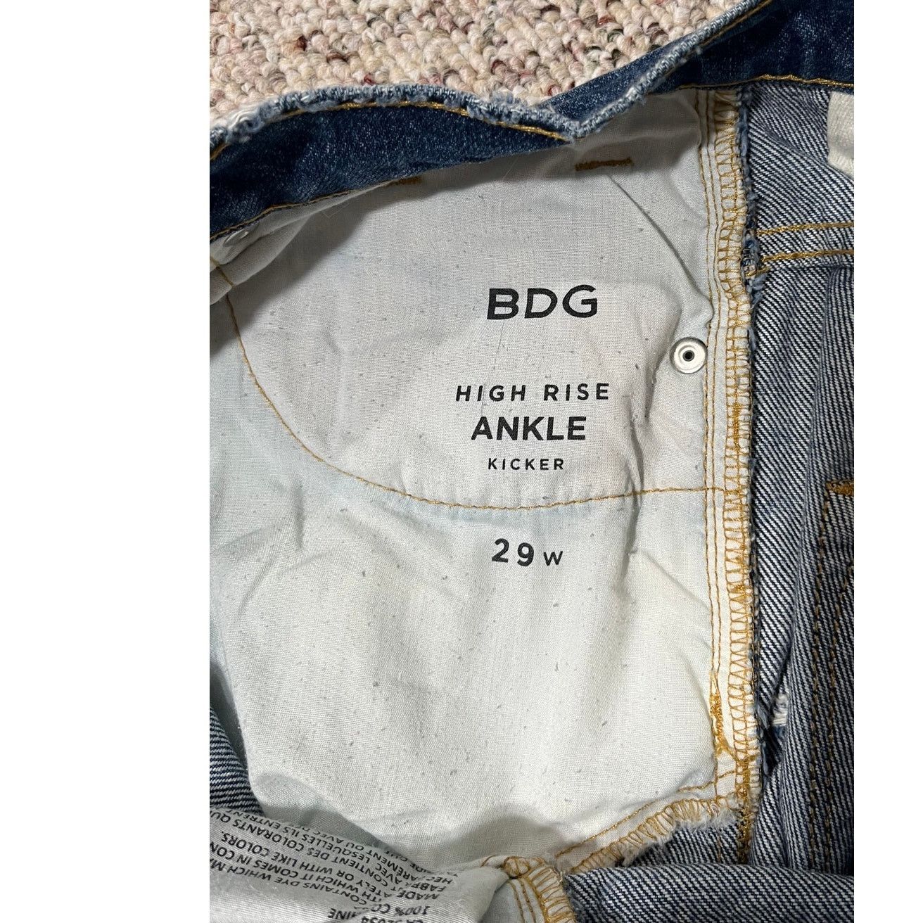 Bdg BDG Urban Outfitters High Rise Ankle Kicker Jeans Size 29 W Size 29" - 5 Thumbnail