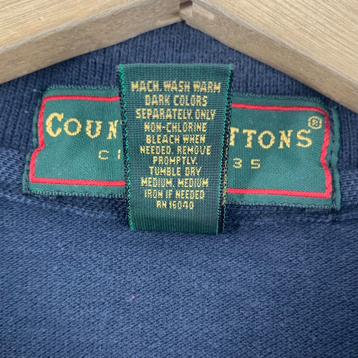 Vintage Vintage COUNTRY COTTONS RCN Cable Tv Tech Polo Tee Shirt Size US L / EU 52-54 / 3 - 6 Thumbnail