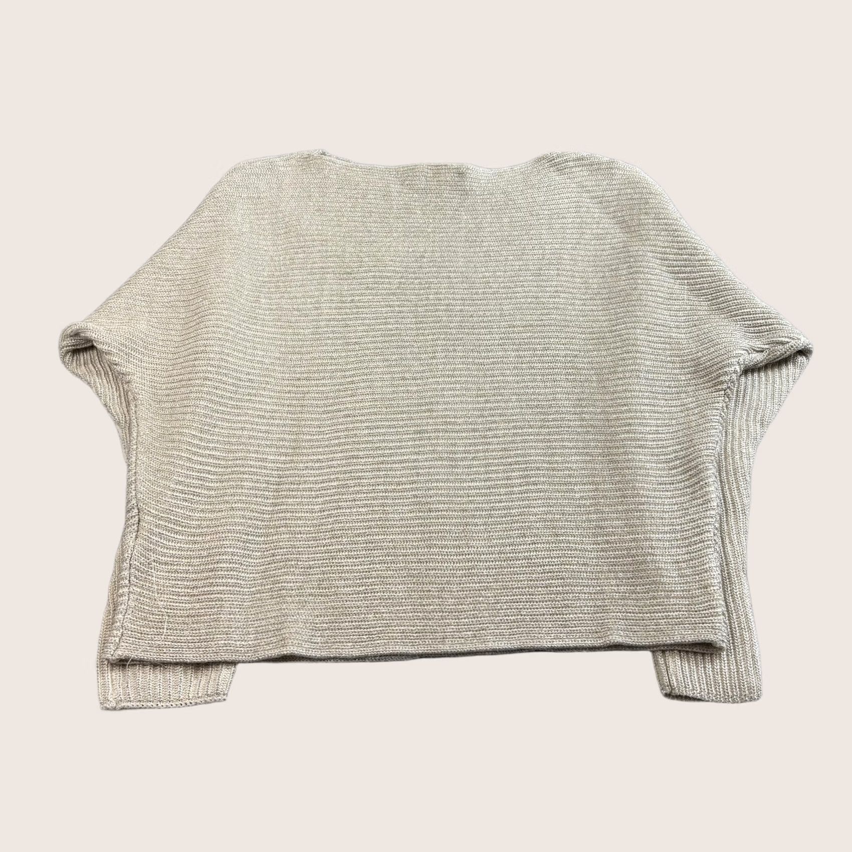 Ralph Lauren Lauren Ralph Lauren Sweater Womens XL Beige Metallic Shimmer Boatneck Coastal Knit Pullover Size XL / US 12-14 / IT 48-50 - 1 Thumbnail