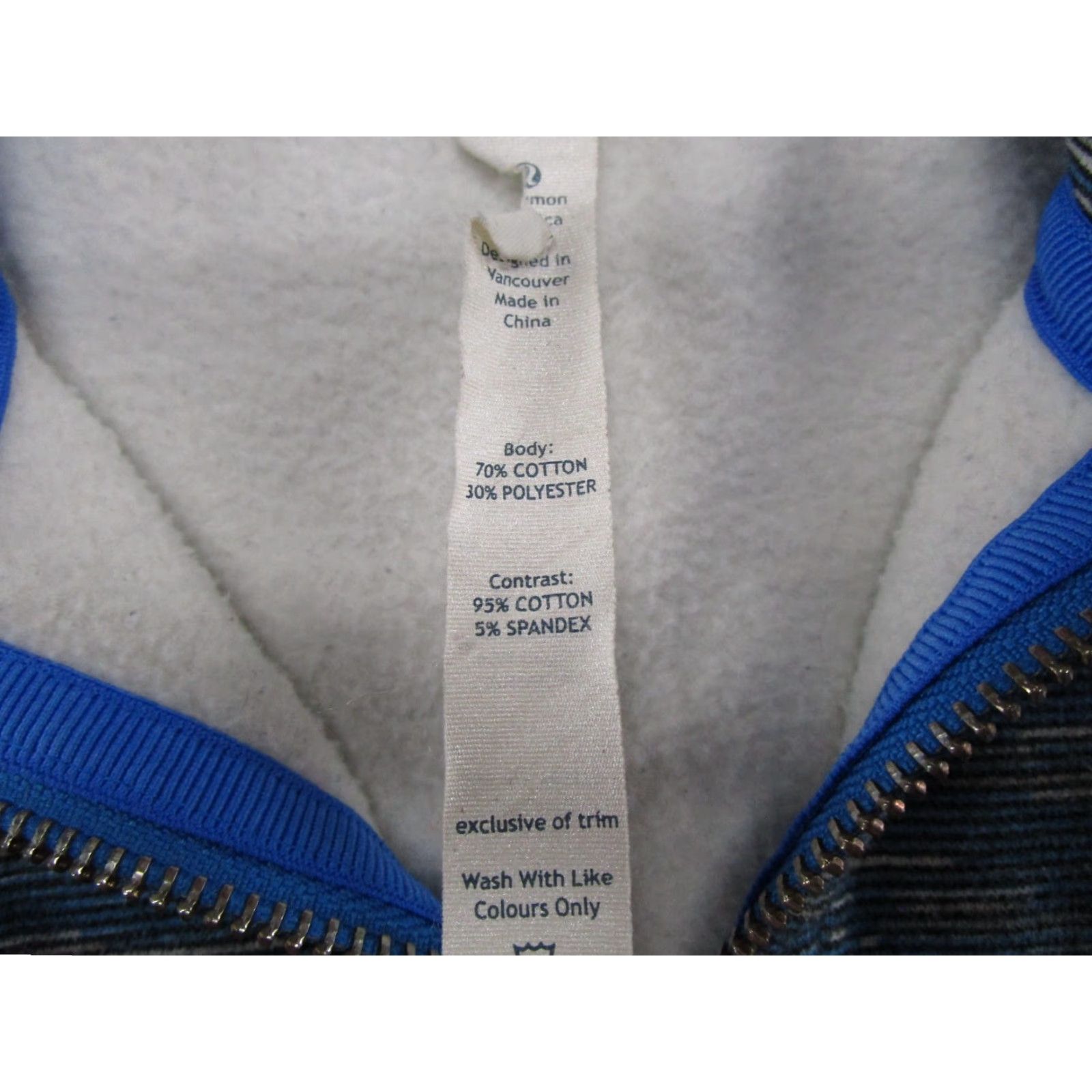 Lululemon VINTAGE Lululemon Scuba Blue Full Zip Up Hoodie Sweatshirt D1 Women's Size 6 Heavy Size M / US 6-8 / IT 42-44 - 3 Thumbnail
