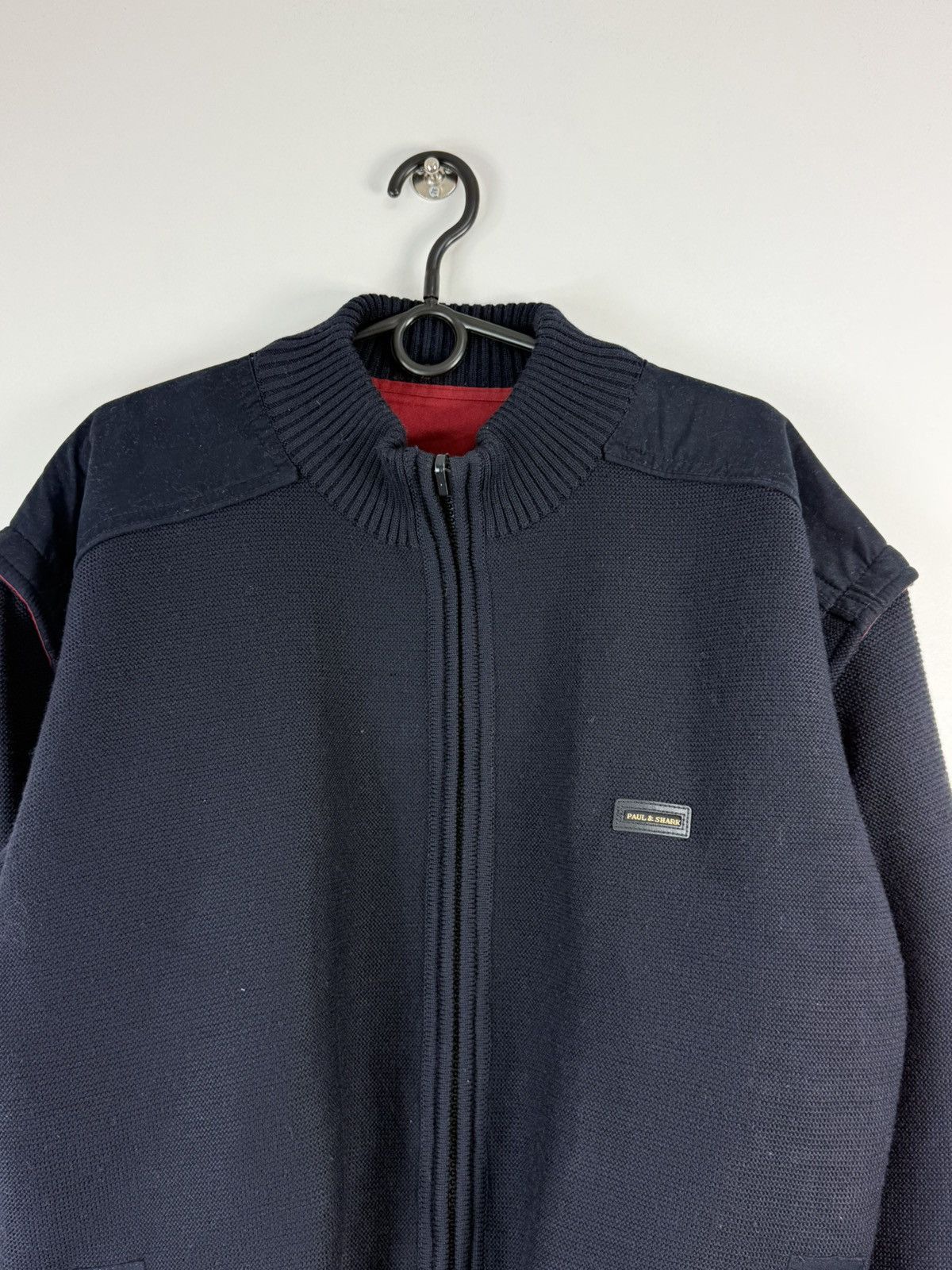 Paul & Shark Paul&Shark big logo British flag reversible wool bomber Size US L / EU 52-54 / 3 - 16 Thumbnail